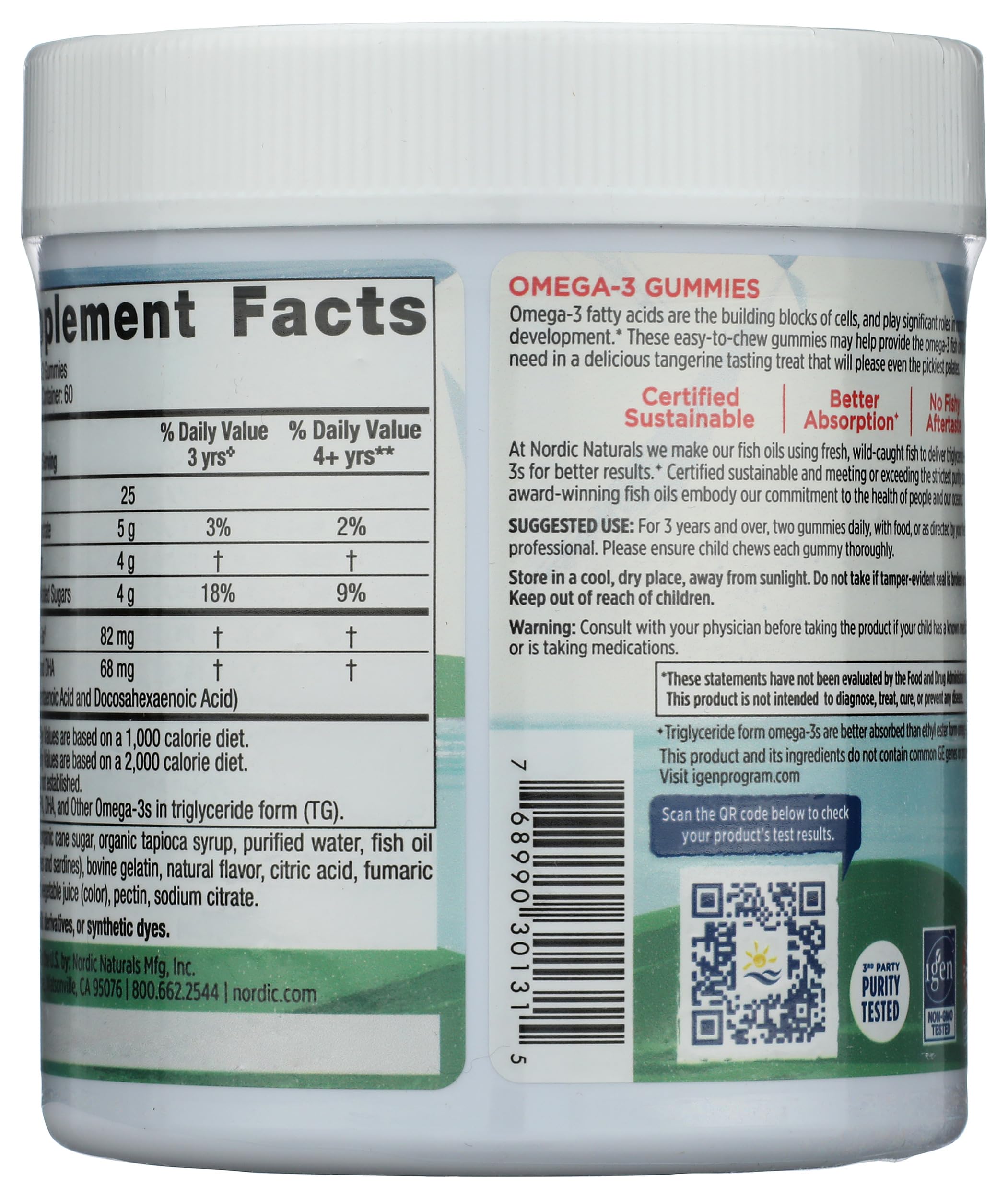 Nordic Naturals Nordic Omega 3 Gummies, 120 Ct Nordic Naturals Au supplements