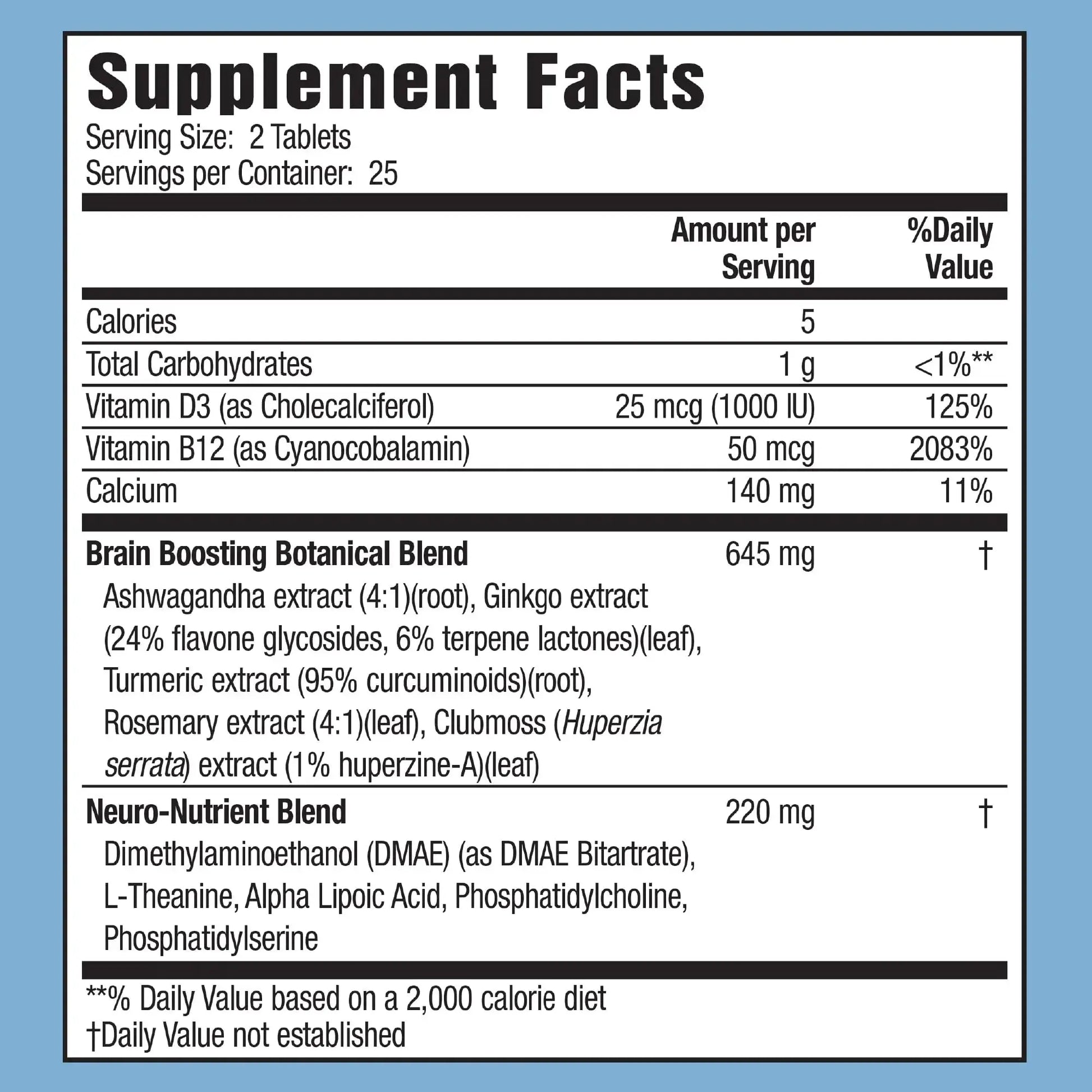 Applied Nutrition Healthy Brain All-Day Focus - 50 Tablets - Powerful 3-in-1 Brain Booster with Turmeric Extract - 25 Servings Applied Nutrition Au supplements