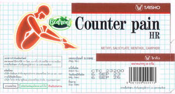 Bedront Counter Pain HR Balm 25G for Massage and Relaxation, Sports Activity. New and Improved Formula with Menthol and Camphor for Better Than Ever Effect! Made in Thailand for Even Better Quality Bedront Au supplements