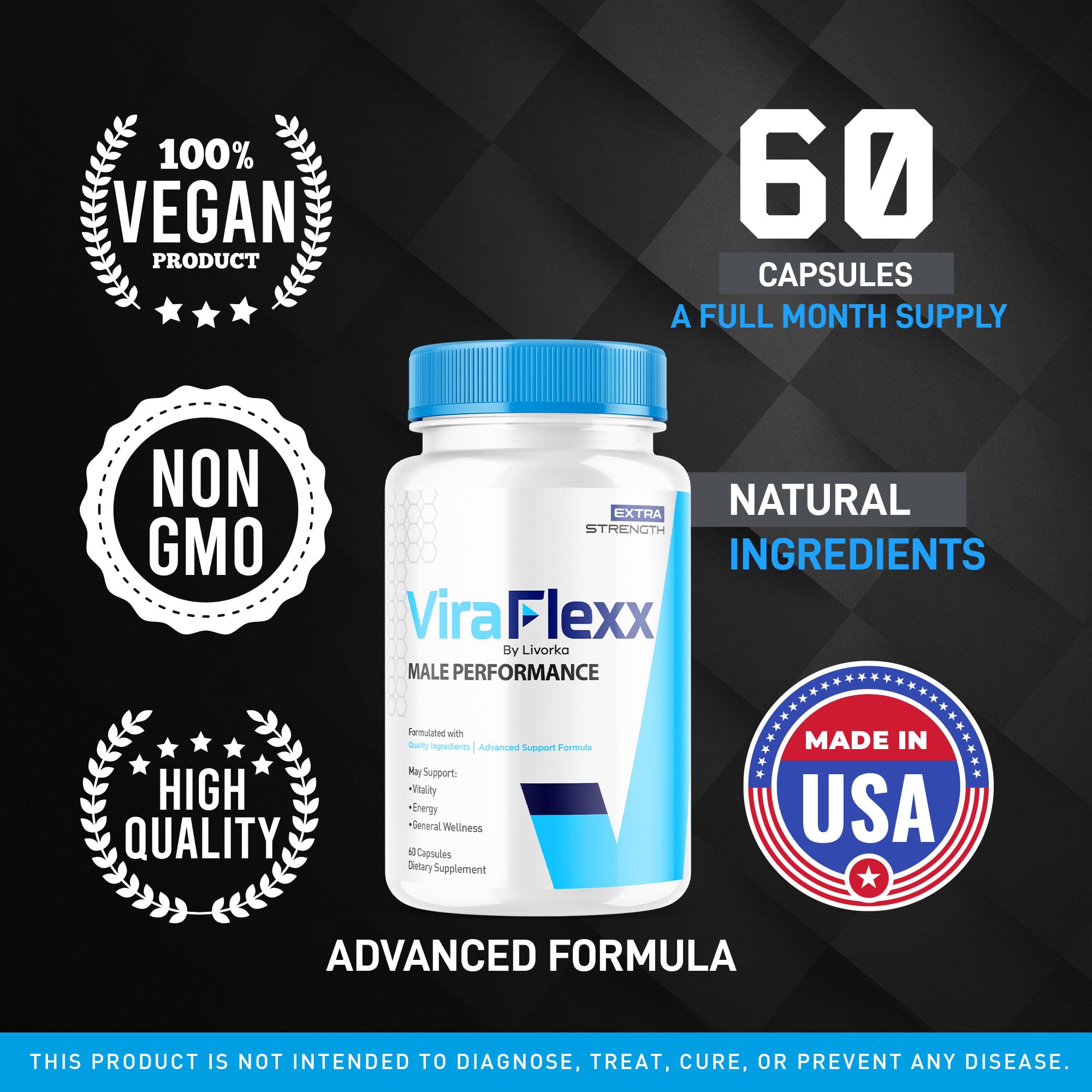 LIVORKA (3 Pack) ViraFlexx Capsules, ViraFlexx Advanced Support Formula Pills, Vira Flexx Pills (180 Capsules) LIVORKA Au supplements