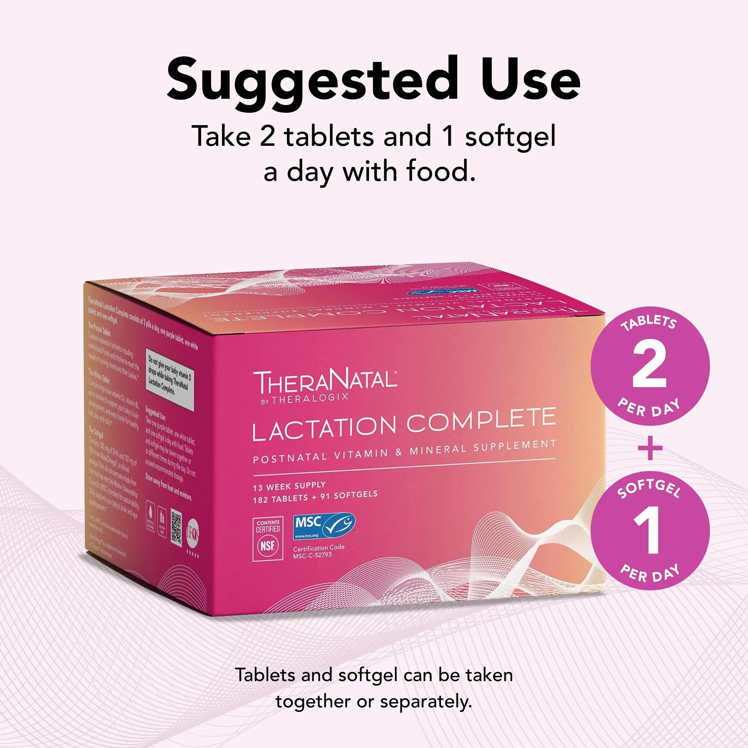 Theralogix TheraNatal Lactation Complete Postnatal Vitamin Supplement - 13-Week Theralogix Au supplements