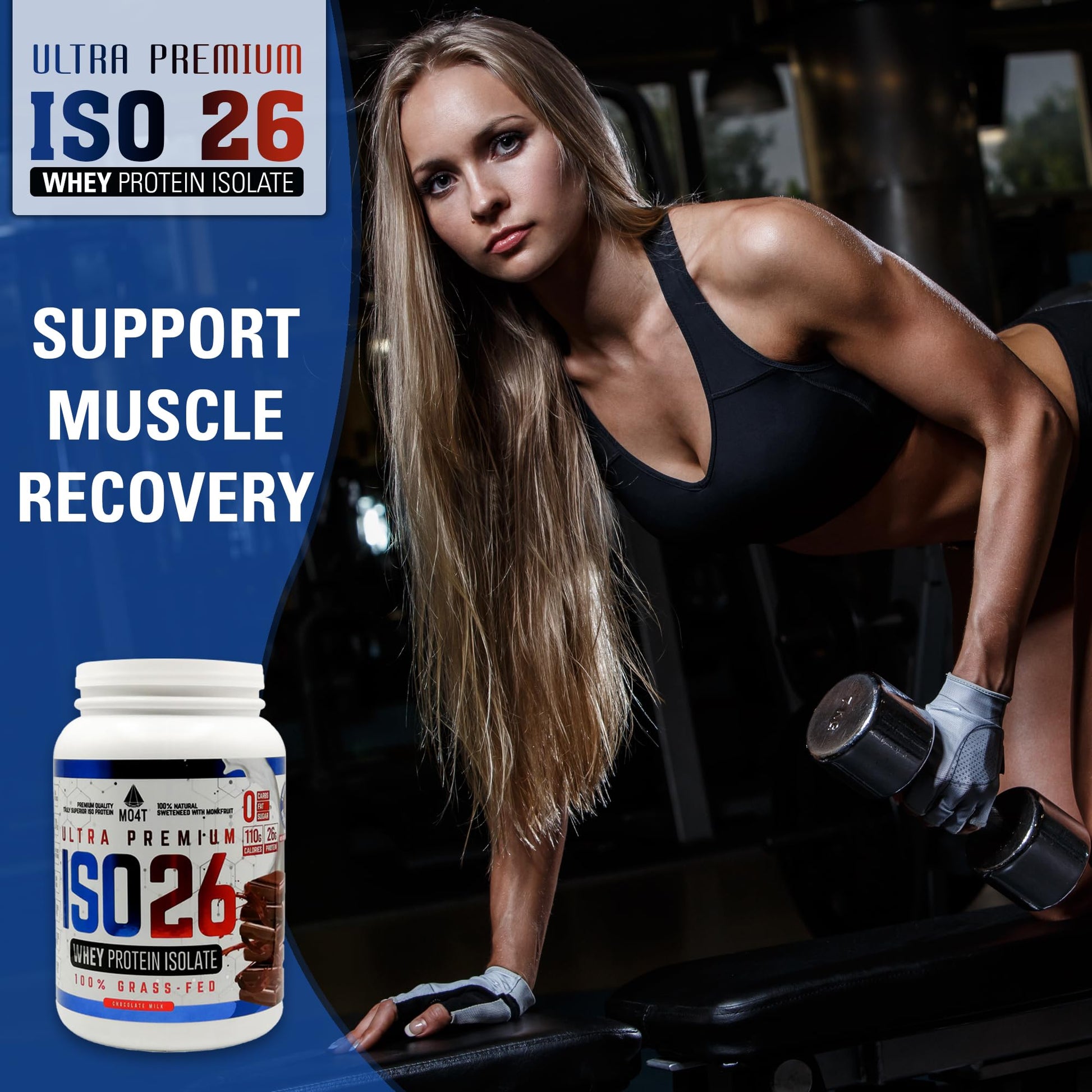 MOMOF4TRANSFORM MO4T Grass Fed Whey Protein Isolate Powder, Naturally Sweetened MOMOF4TRANSFORM Au supplements