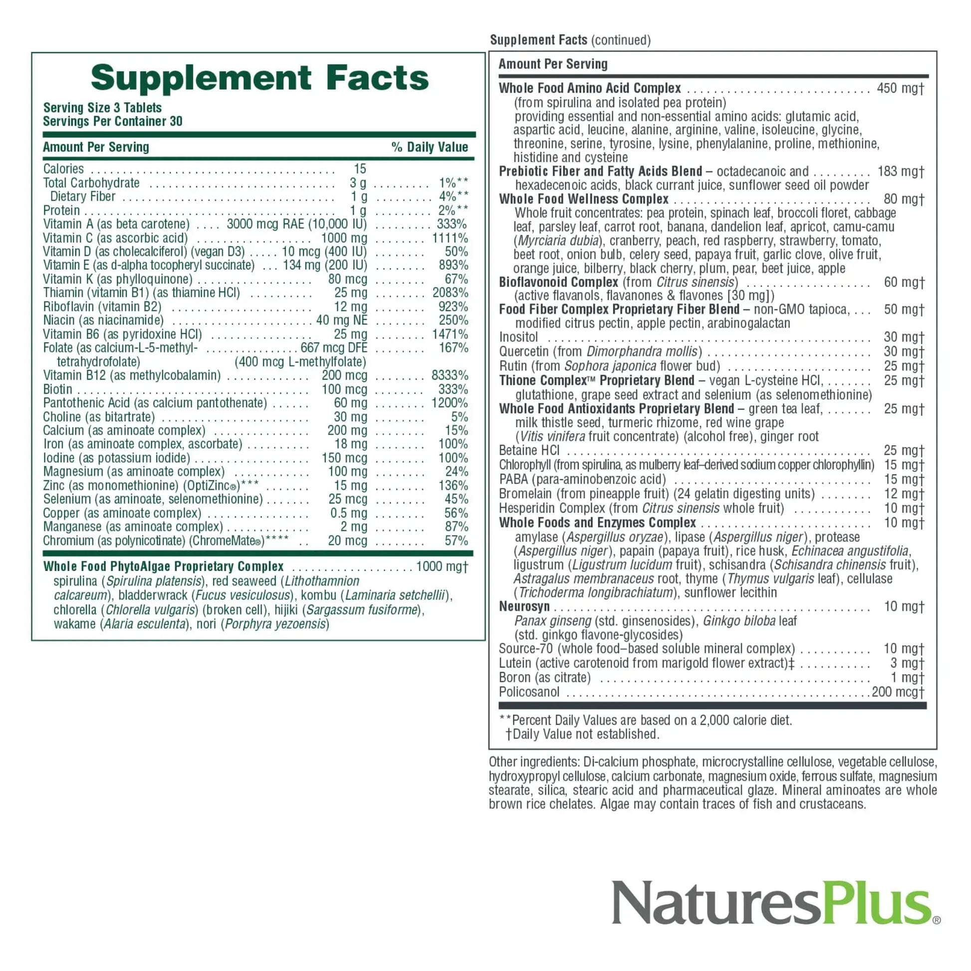 NaturesPlus Ultra Source of Life Multivitamin - 90 Tablets - Supports Immune Health, Energy & Overall Well-Being - with Lutein & Vitamin D3 Aus Healthcare Au supplements