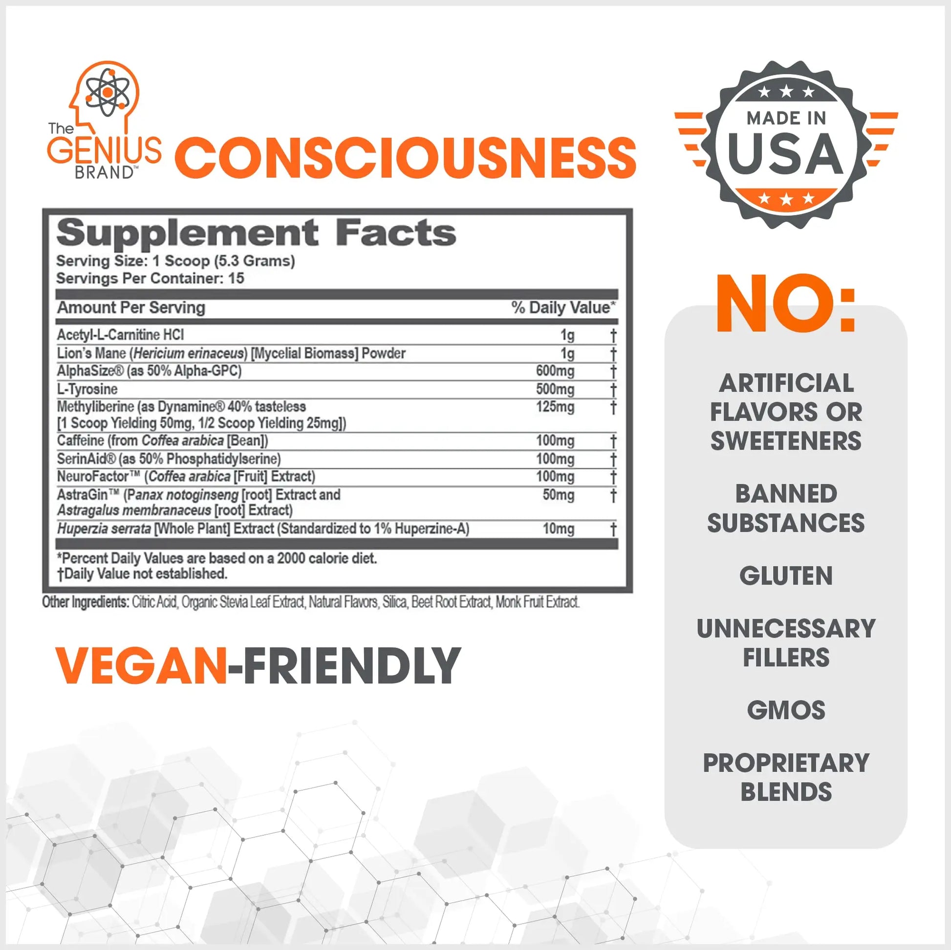 Genius Consciousness, Super Nootropic Brain Supplement Powder, Watermelon The Genius Brand Au supplements
