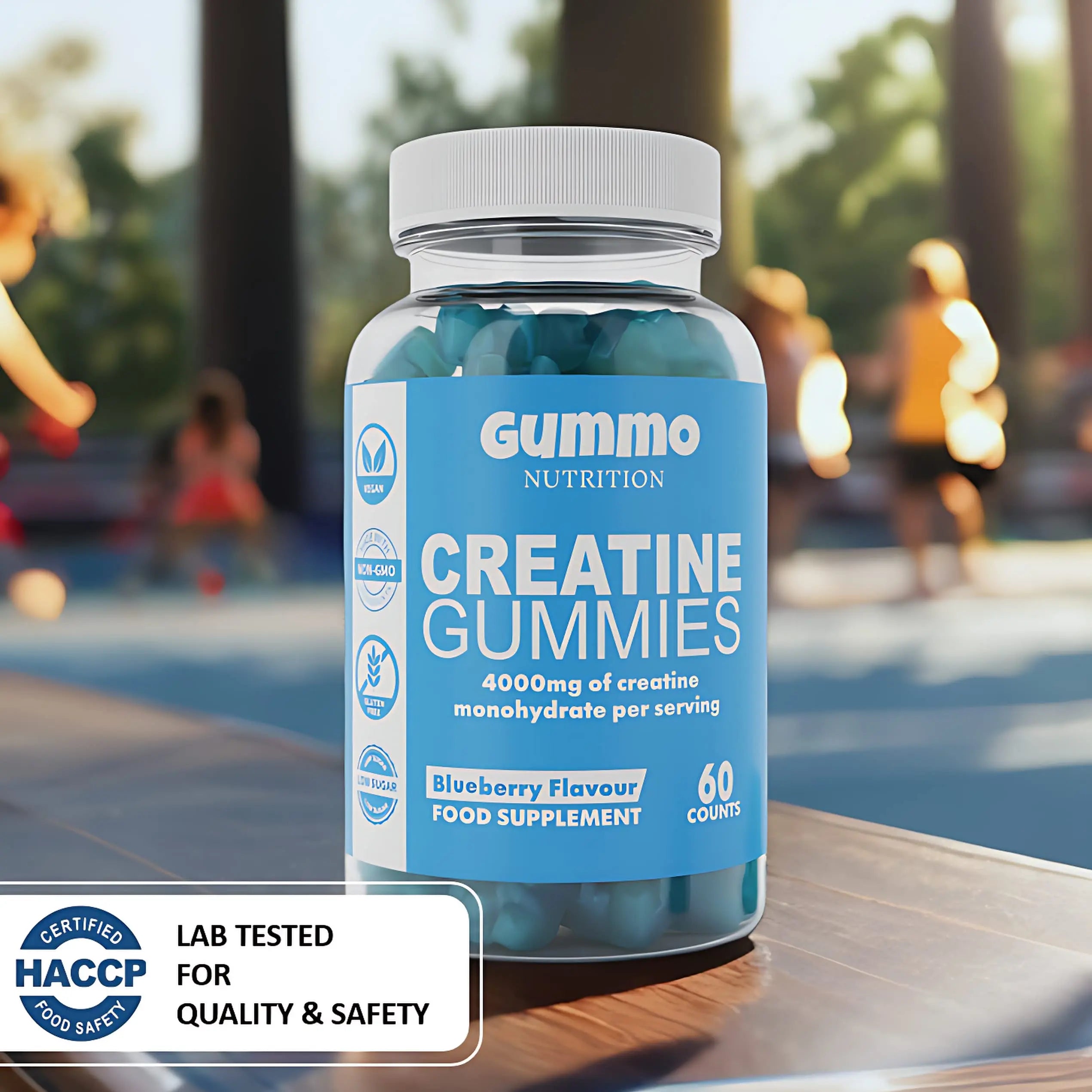 Creatine Monohydrate Gummies 4000mg for Men & Women - 60 Chewable Creatine GUMMO NUTRITION Au supplements