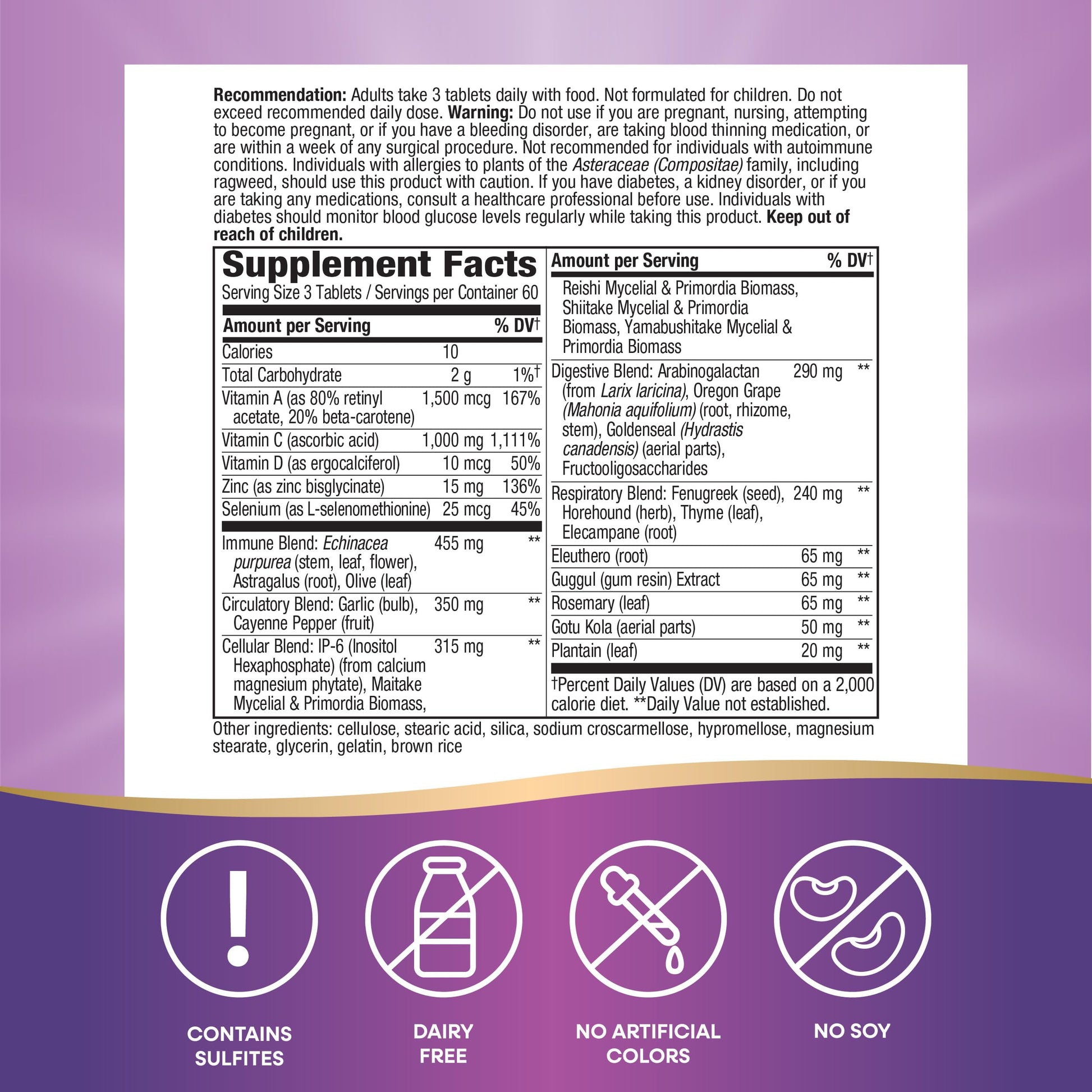 Nature's Way Systemwell Ultimate Immune* with Vitamins C, A, D, Zinc, & Selenium, Multi-System Botanical Blends Including Immune, Respiratory, Digestive & Circulatory, 180 Tablets (Packaging May Vary) Nature's Way Au supplements