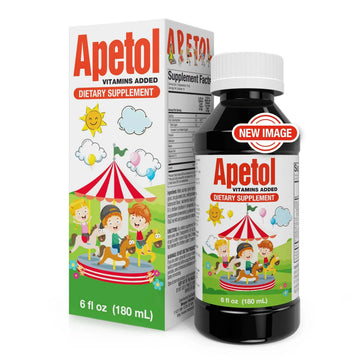 Apetol Appetite Booster & Brain Energy Liquid Vitamins - Dietary Supplements for Kids & Adults - Supports Digestive Health, Memory & Vitality Apetol Au supplements