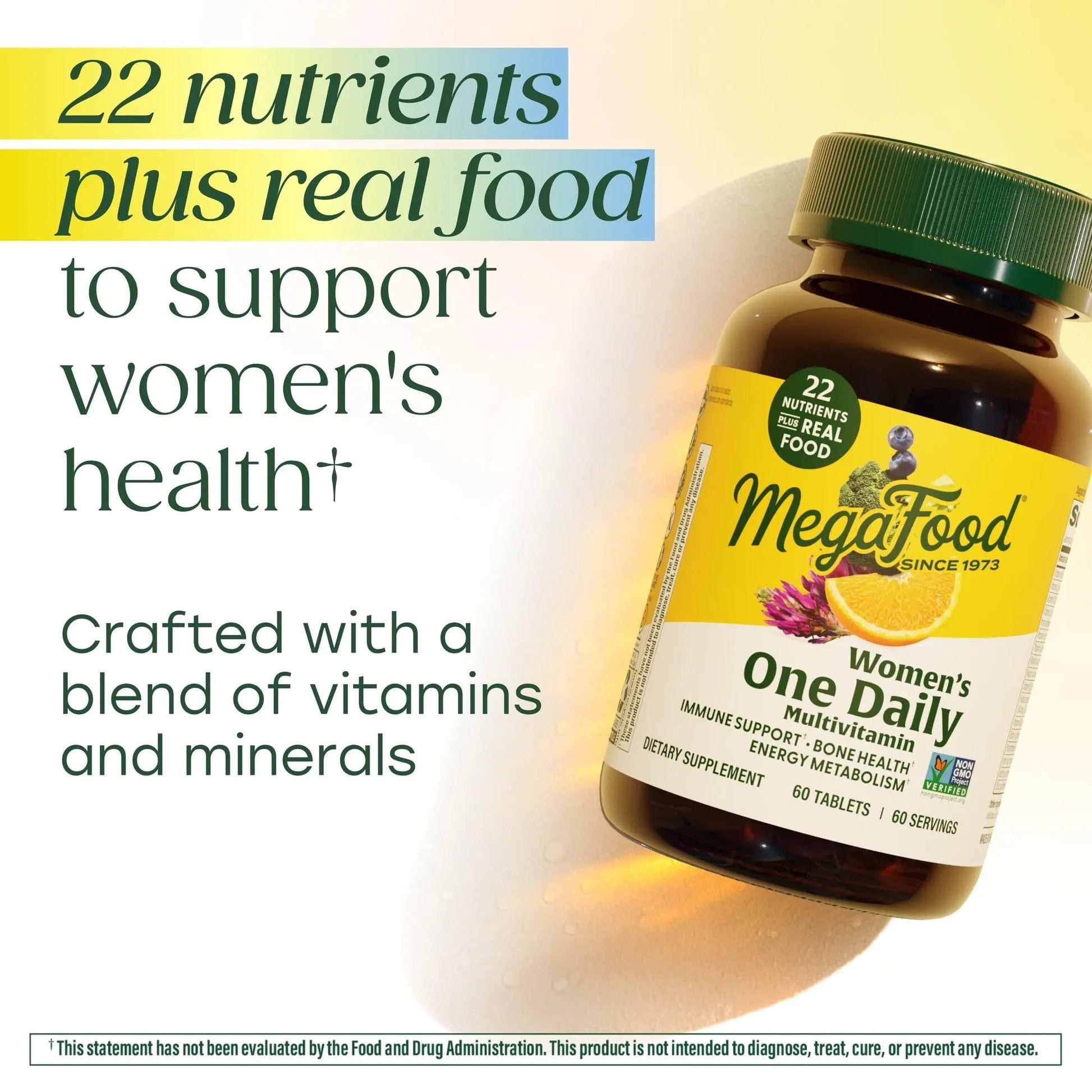 MegaFood Womens Multivitamin One Daily - Multivitamin for Women - Vitamin C, Vitamin D, Iron & B Vitamins - Bone, Energy Metabolism & Immune Support MegaFood Au supplements