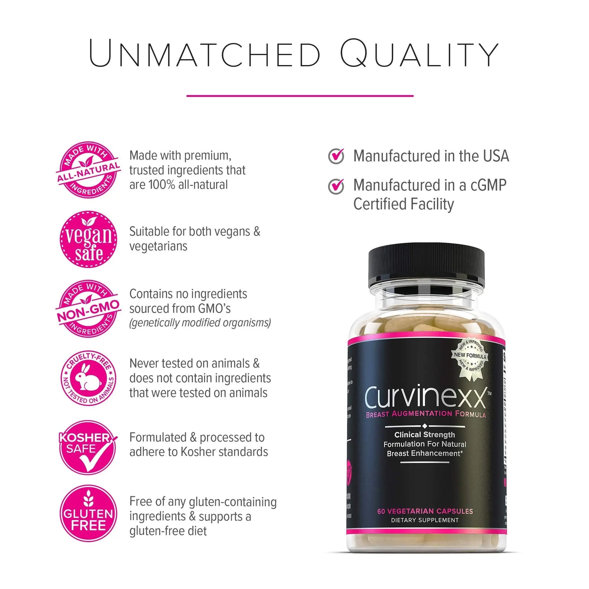 CURVINEXX (3 Bottles) - Natural Breast Toning and Firming Supplement. Lift, Firm and Enhance your Bust Naturally... Curvinexx Au supplements