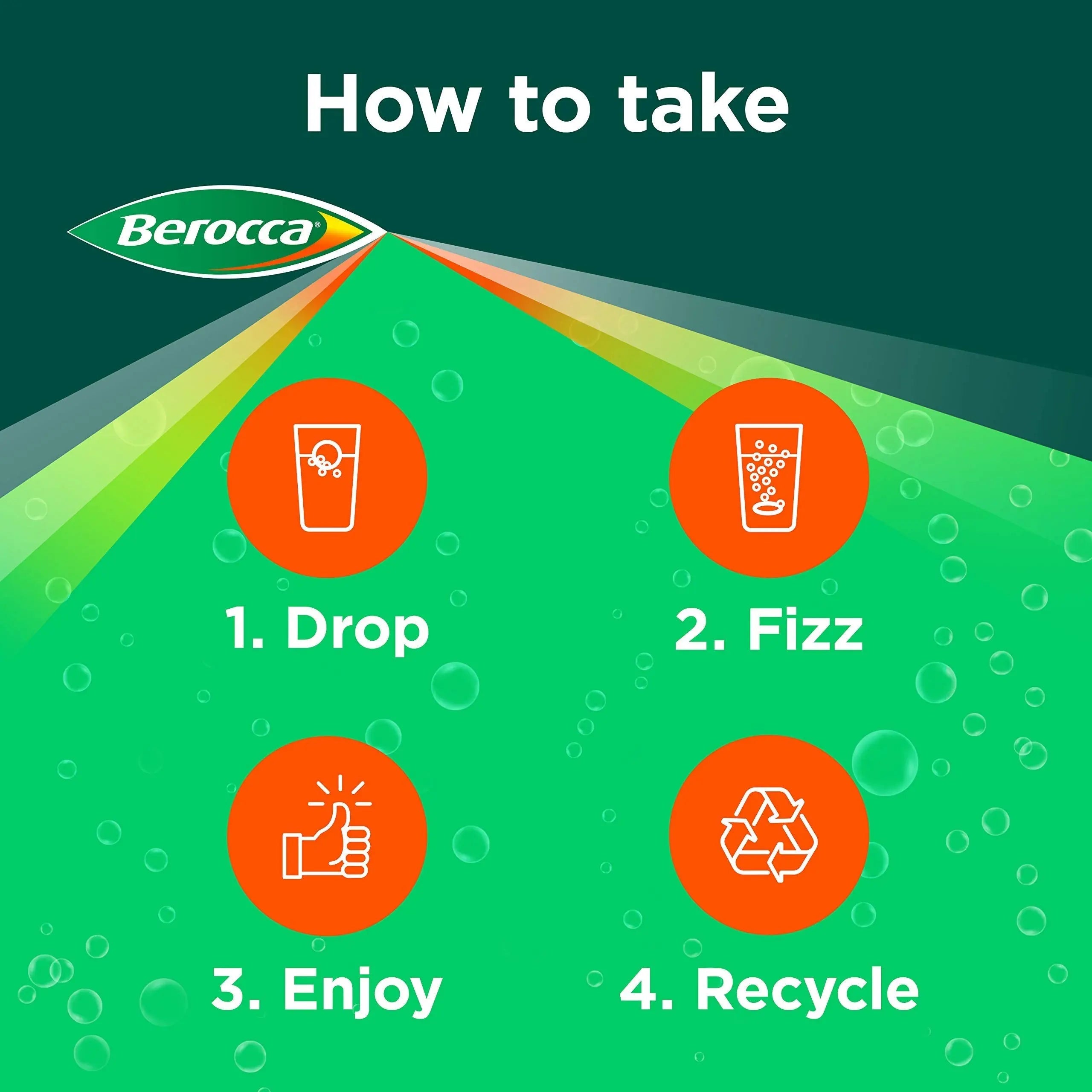 Berocca Vitamin C Effervescent Tablets, with Magnesium, Vitamin B12 and Vitamin B Berocca Au supplements