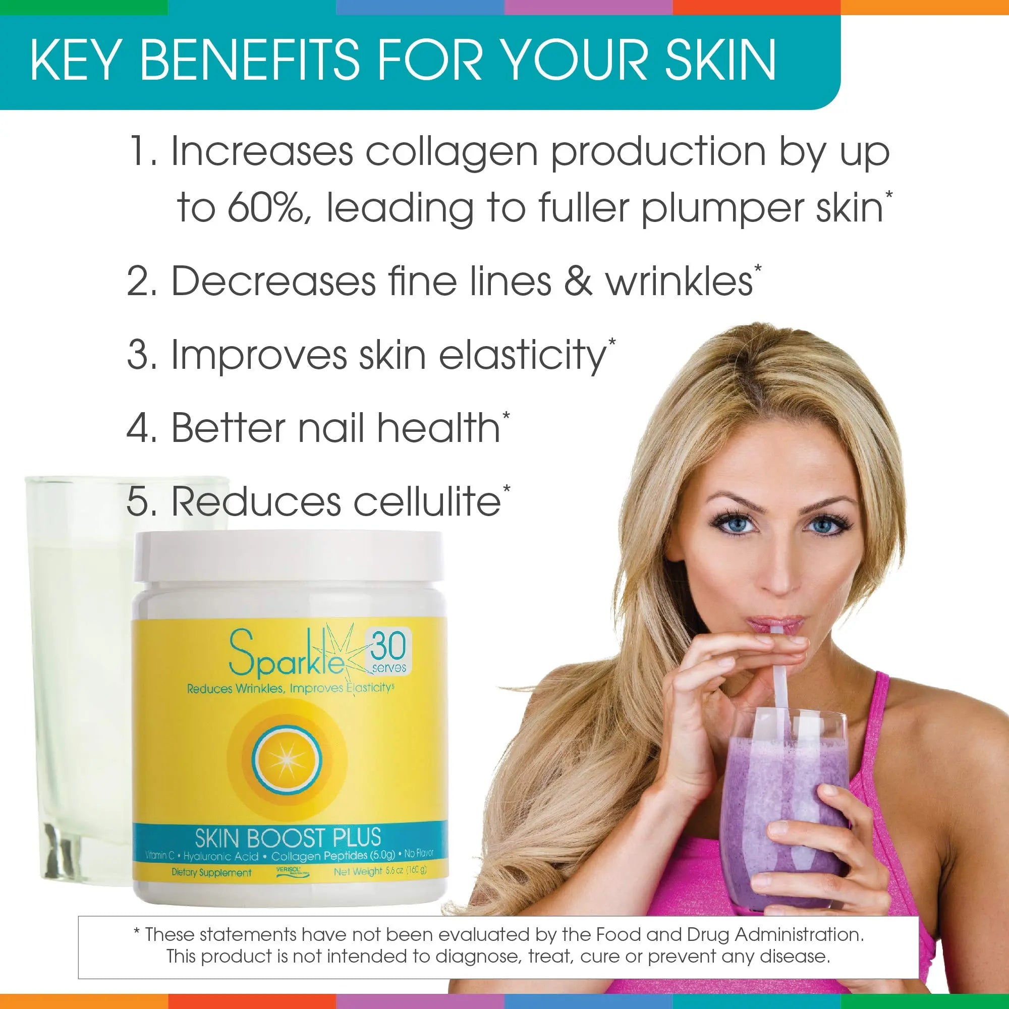 Hydrolyzed Collagen Powder - Sparkle Skin Boost Plus (No Flavor) [30-Serves] Verisol Pept Sparkle Collagen Au supplements