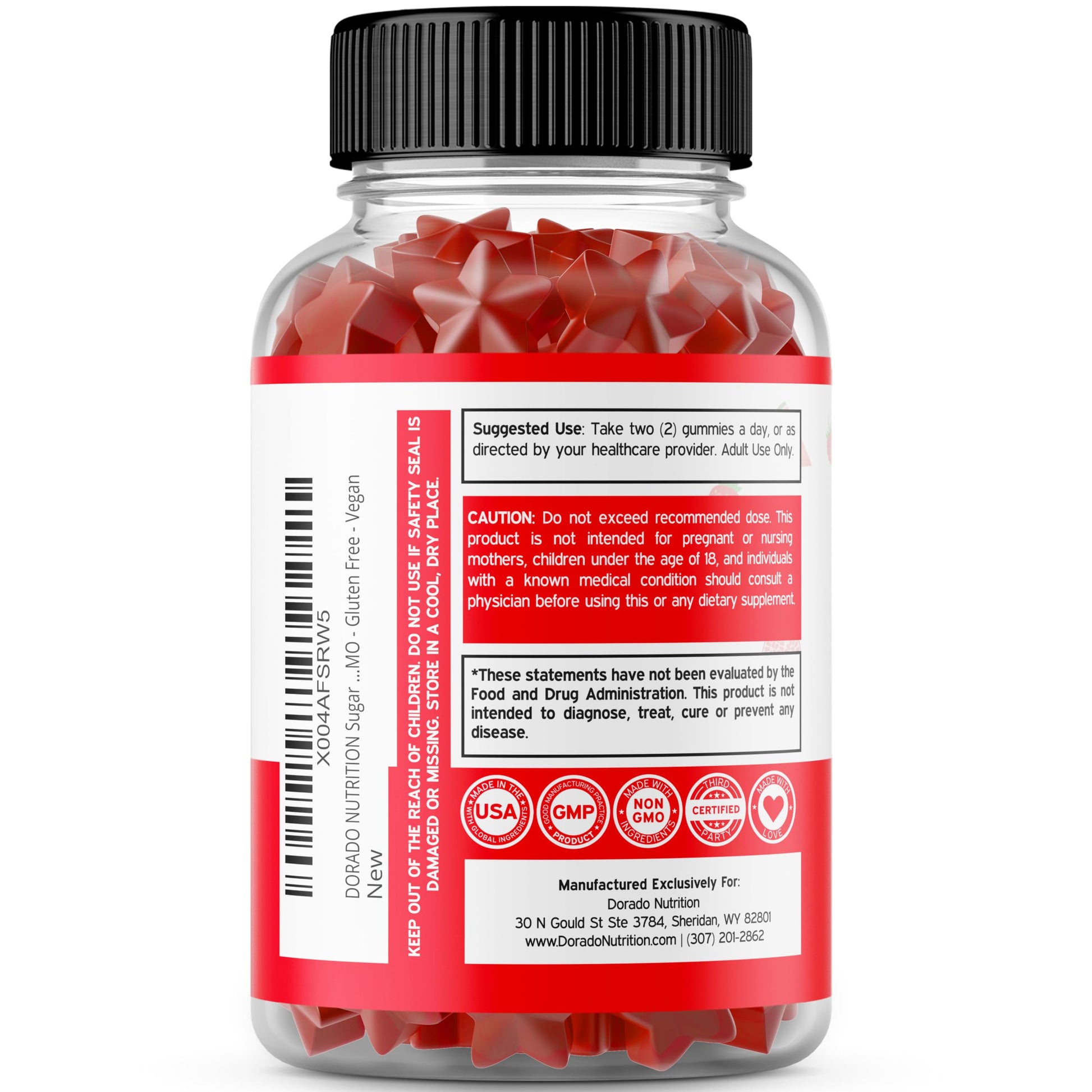 Fruit and Veggies Supplement (120 Gummies) - Premium Sugar-Free Superfood Super Green & Fruit Gummies for Adults - Immunity Support for Men & Women - Non GMO, Vegan Safe & Made in USA DORADO NUTRITION Au supplements