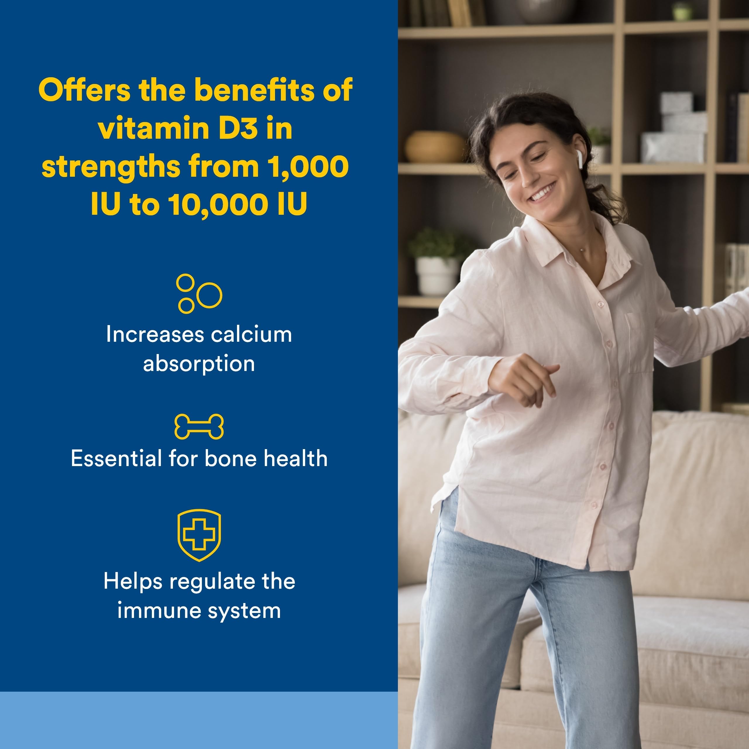 Natural Factors, Vitamin D3 5000 IU (125 mcg), Supports Strong Bones, Muscles and Immune Function, 360 Softgels Natural Factors Au supplements