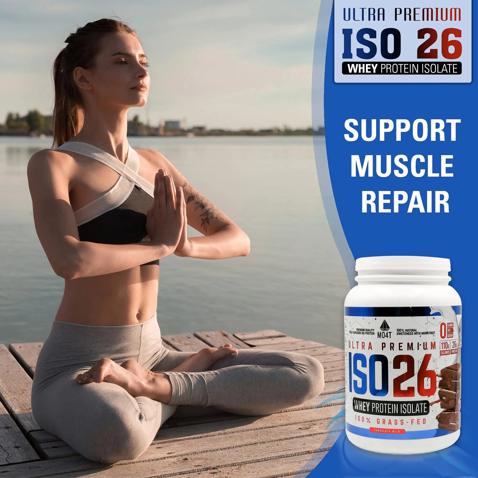 MOMOF4TRANSFORM MO4T Grass Fed Whey Protein Isolate Powder, Naturally Sweetened MOMOF4TRANSFORM Au supplements