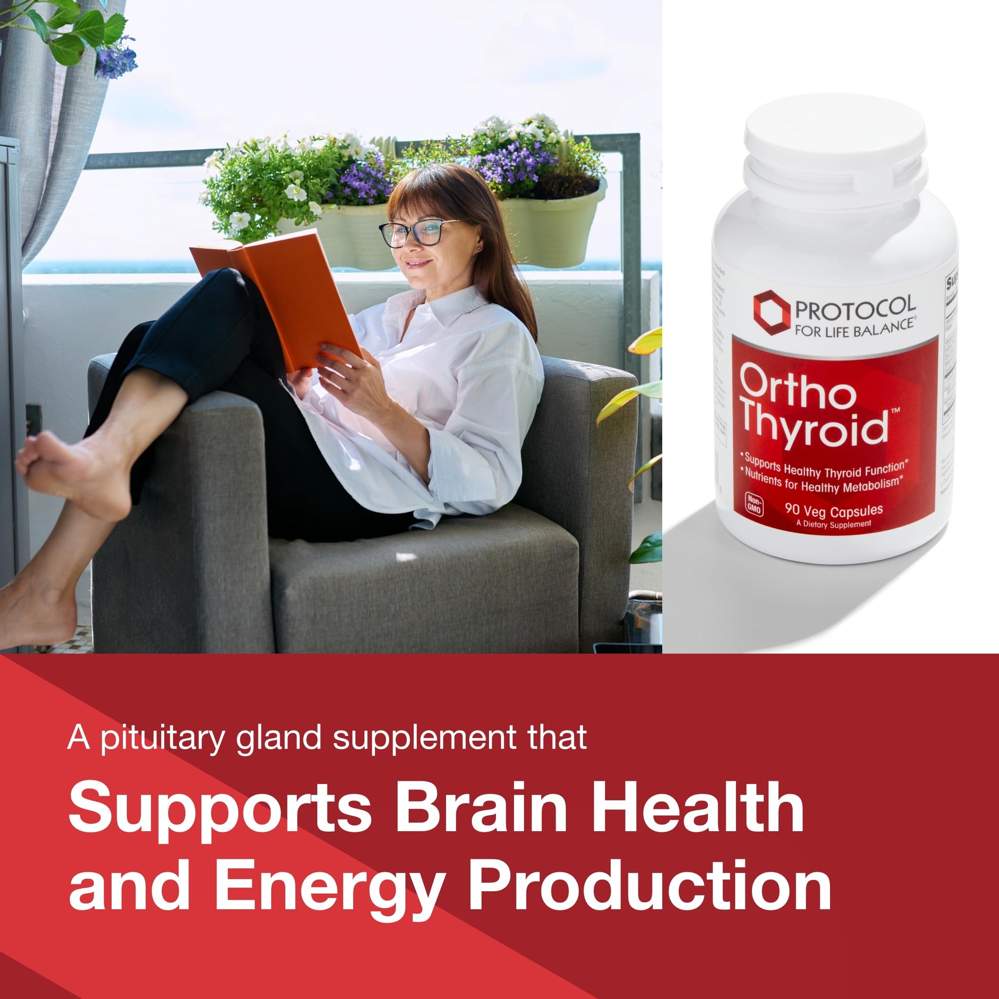 PROTOCOL FOR LIFE BALANCE Ortho Thyroid - Supports Healthy Thyroid Function* - with Ashwagandha, Zinc & Selenium - Non-GMO & Kosher - 90 Veg Capsules PROTOCOL FOR LIFE BALANCE Au supplements