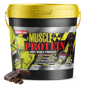 COLOSSAL LABS Muscle Protein Whey Powder [12 lbs/Pack of 1]–Chocolate Protein COLOSSAL LABS Au supplements