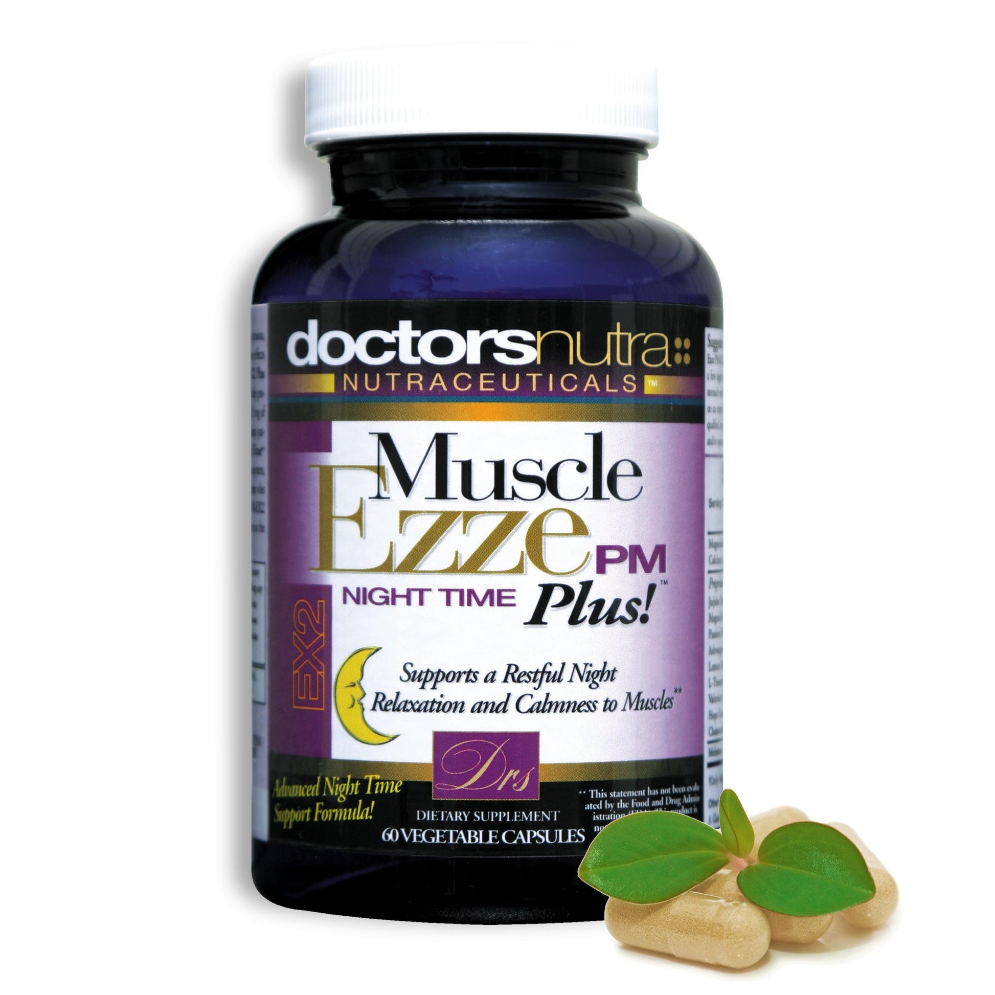 Muscle Ezze PM Plus Night Time Capsules by Doctors Nutra - Nighttime Use - Gluten-Free - 60 Capsules Doctors Nutra Nutraceuticals Au supplements