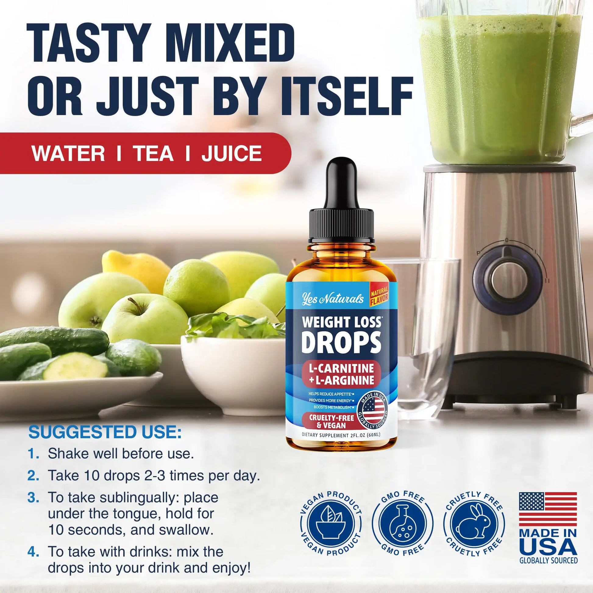 YES NATURALS! Weight Loss Drops - Natural Metabolism Booster & Appetite YES NATURALS! Au supplements