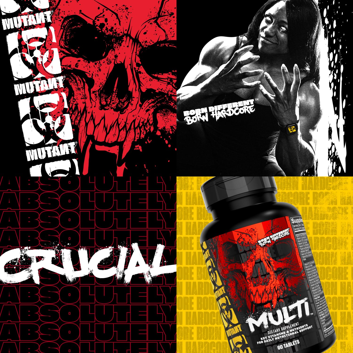 Mutant Multi - High Potency Vitamins with 75+ Ingredients Specifically Formulated for Heavy Lifting, 60 Tablets Mutant Au supplements