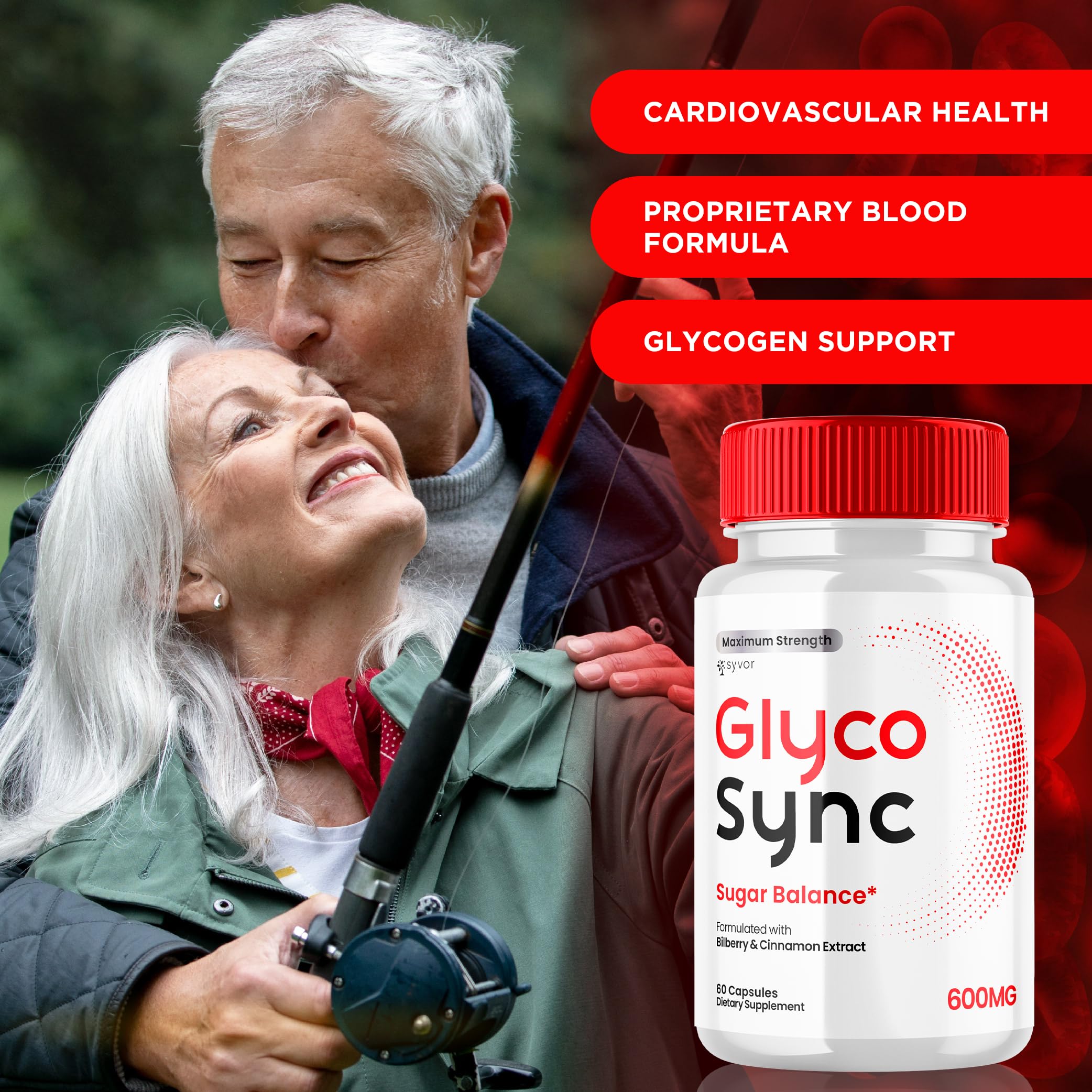(2 Pack) Glyco Sync Capsules, Official Glyco Sync Balance Pills with All Natural Ingredients, Advanced Formula GlycoSync Joint Health and Wellness Support Max Strength for Men & Women (120 Capsules) Syvor Au supplements