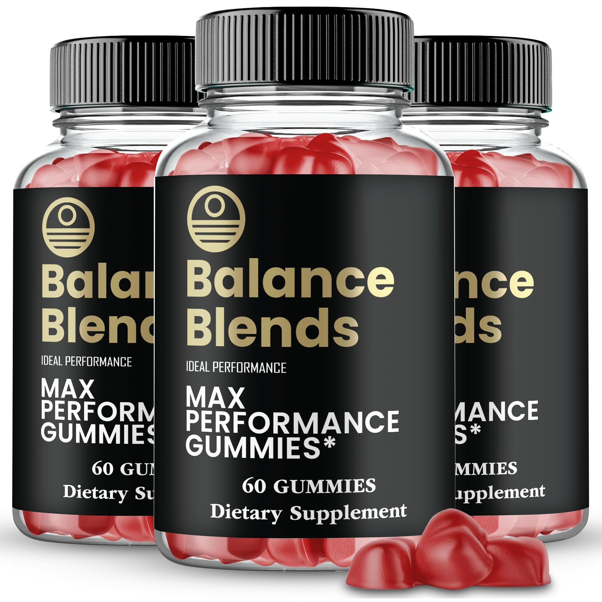 Balance Blends Gummies, Balance Blends Male Performance Gummies, Maximum Strength, All Natural Supplement for Energy, Stamina & Performance, Advanced Formula BalanceBlends Support Reviews (3 Pack) IDEAL PERFORMANCE Au supplements