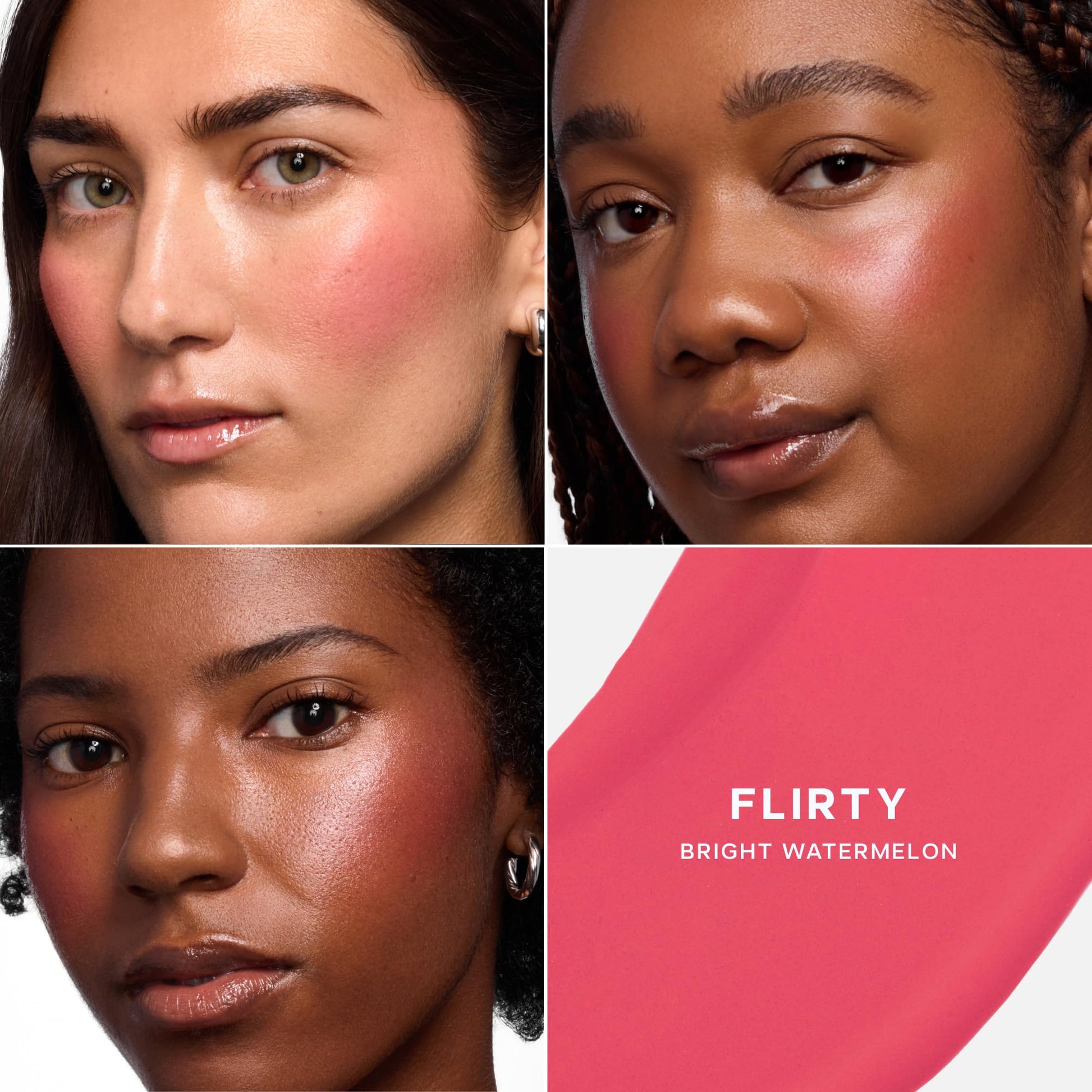 Saie Dewy Glow Duo - Dew Liquid Blush - (.40 oz, Flirty), Glossybounce Lip Gloss-Oil Hybrid (.17 oz, Burst) - Hydrating, Vegan Makeup for Radiant Cheeks & Lips Saie Au supplements