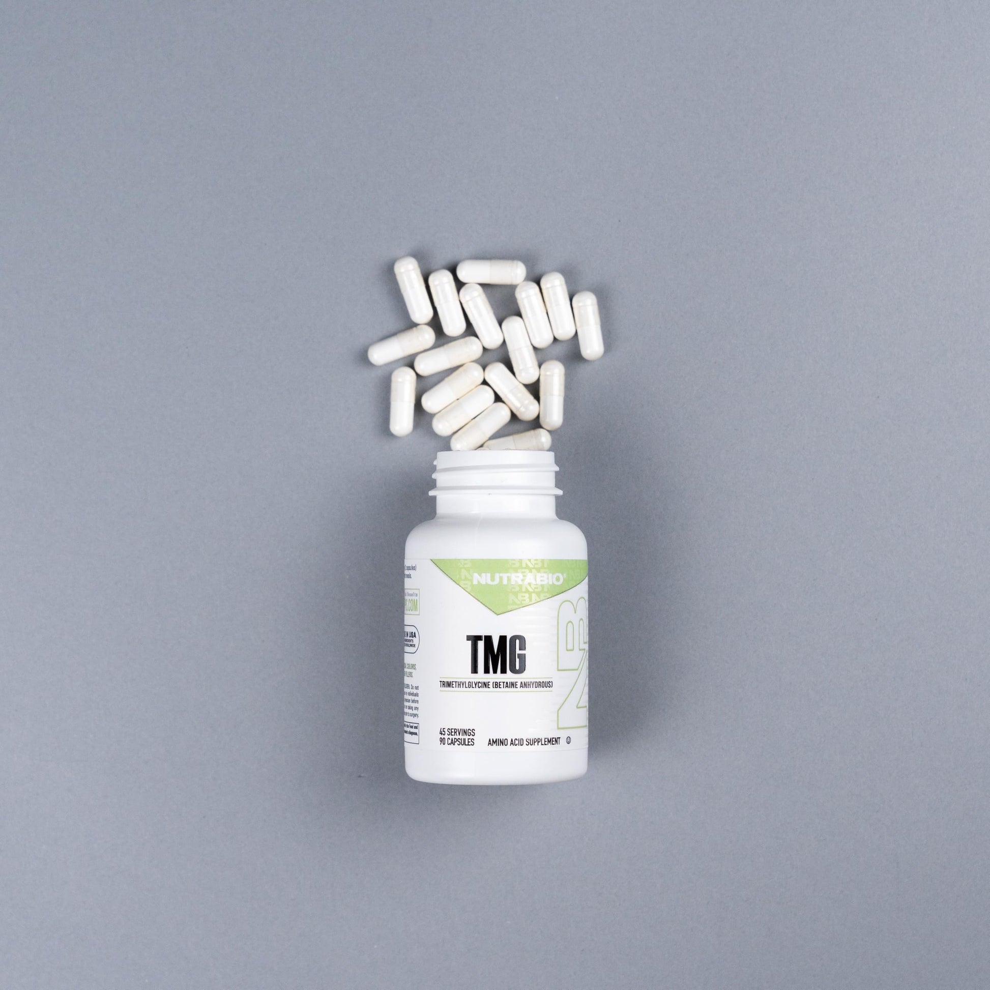 NutraBio TMG Supplements Betaine Anhydrous 500mg Capsules, Trimethylglycine Homocysteine Support NutraBio Au supplements
