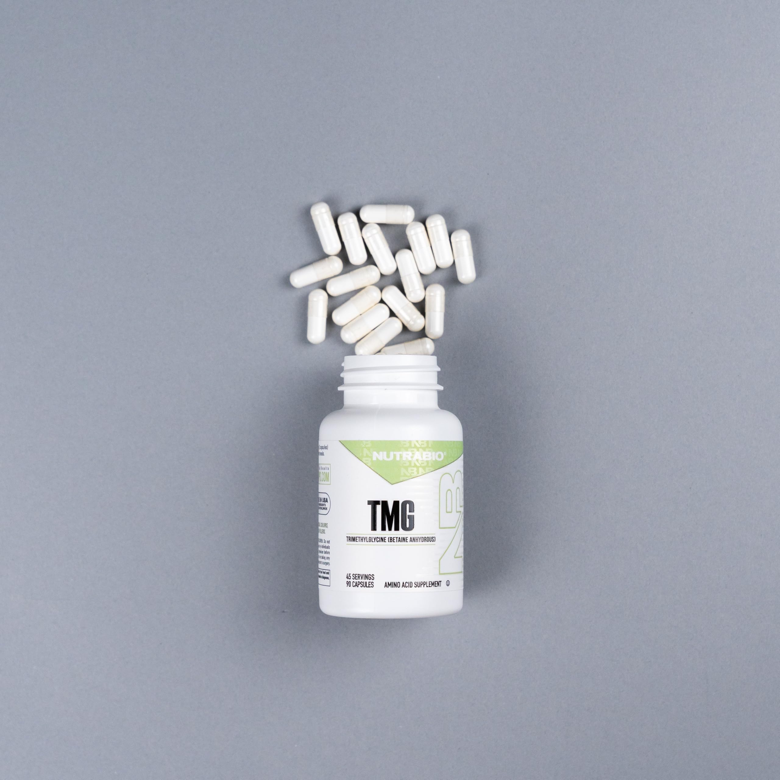 NutraBio TMG Supplements Betaine Anhydrous 500mg Capsules, Trimethylglycine Homocysteine Support NutraBio Au supplements