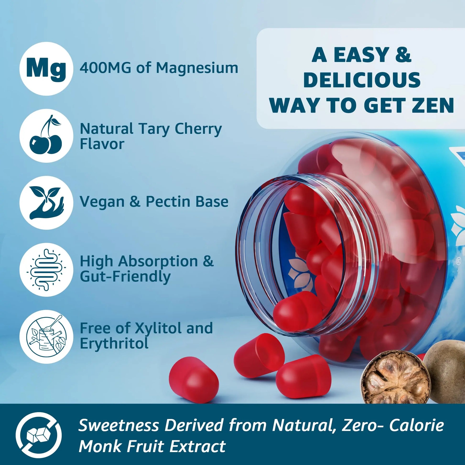 Sugar Free Magnesium Complex for Women, Calm Magnesium Gummies for Adults 400mg, Magnesium Glycinate, Citrate, Malate & More- Magnesium Gummy with Magnesium Ashwagandha, D3, B12 for Relax, Calm, Vegan LILICARE Au supplements