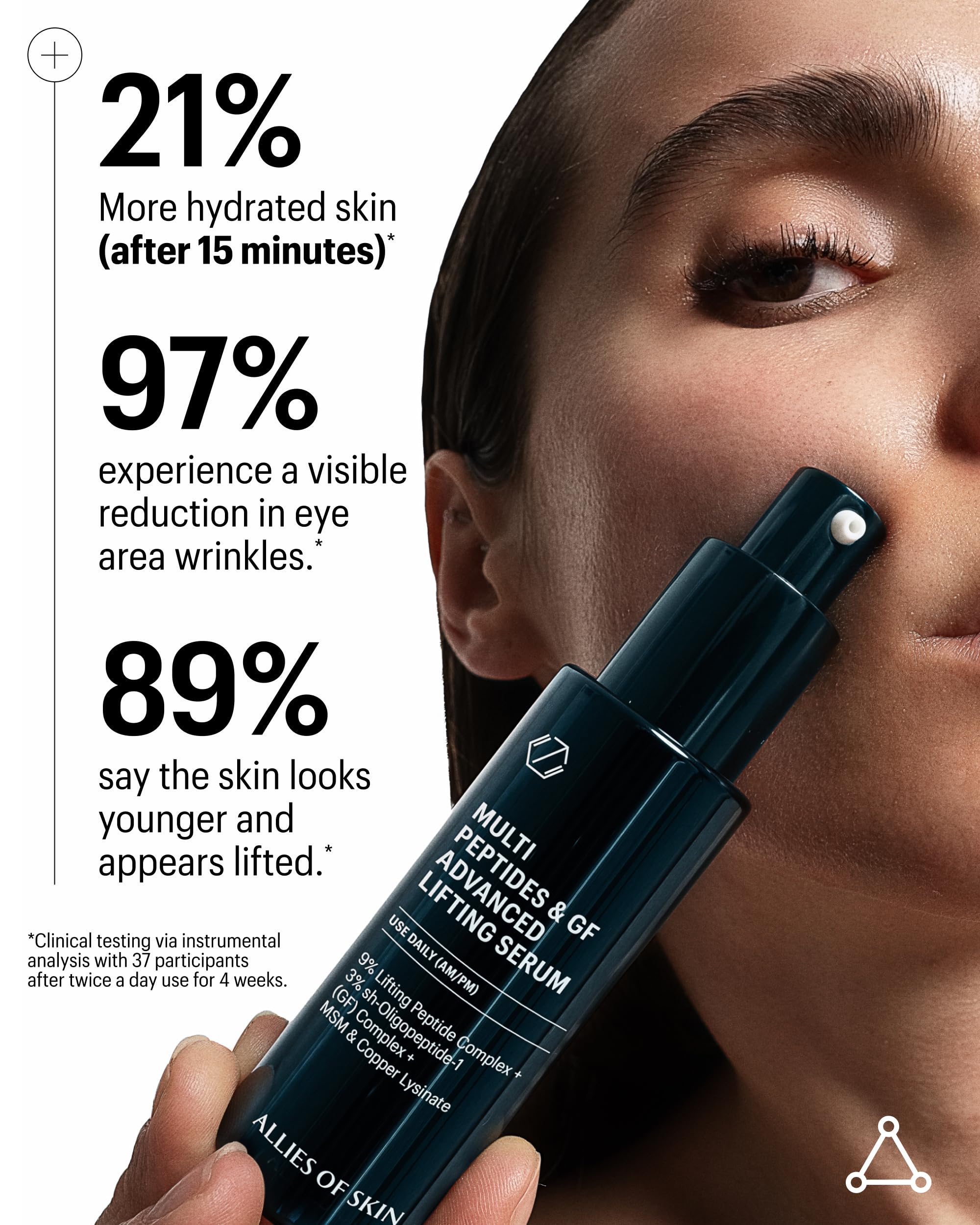 Allies of Skin Multi Peptides & Growth Factor Collagen Boosting Face Serum | Skin Tightening Anti-Aging Complex with 9% Peptides| Firms Sagging Skin & Visibly Reduces Wrinkles (1 oz) Allies of Skin Au supplements