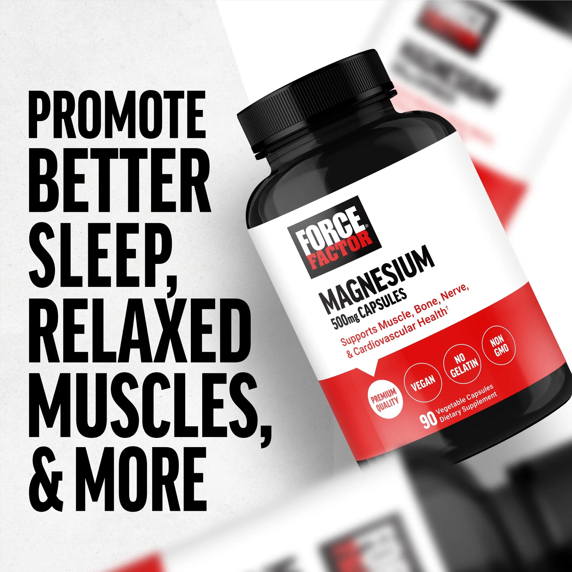 Force Factor Magnesium Complex Supplement to Support Muscles, Bones, Nerves, and Cardiovascular Health, Magnesium Glycinate, Magnesium Citrate, and Magnesium Oxide, Vegan, Non-GMO, 90 Capsules Force Factor Au supplements