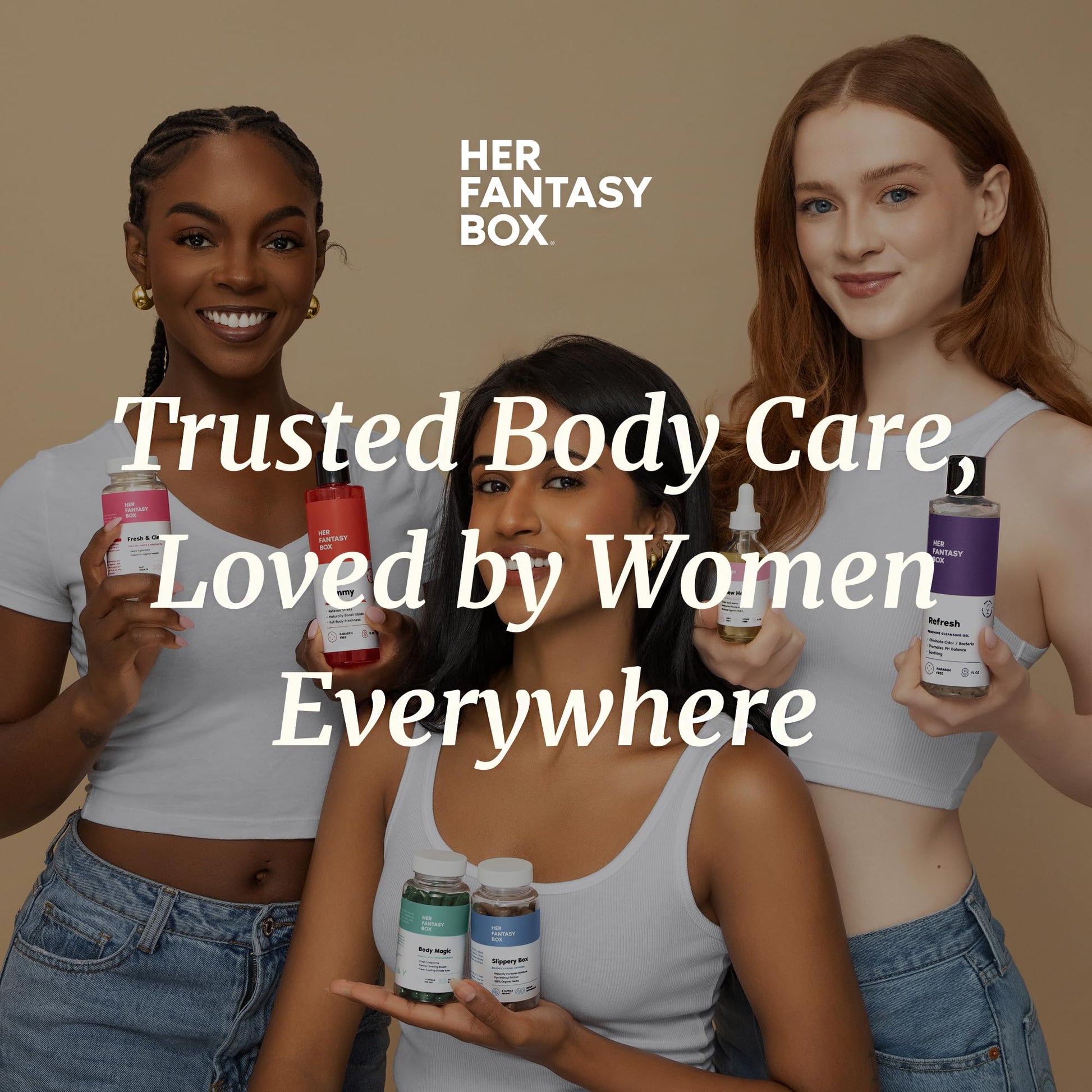 Her Fantasy Box | Healthy Box | Vaginal Probiotics for Women – Prebiotics + Advanced Lactobacillus Blend – Hormonal Balance, PMS Relief – Feminine Health Support with Cranberry & D-Mannose Her Fantasy Box Au supplements
