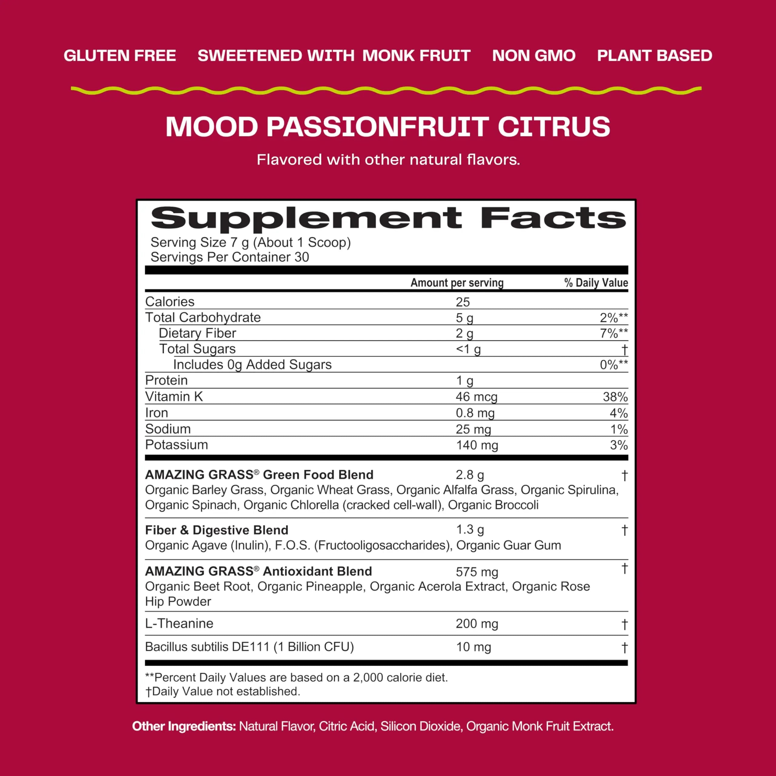 Amazing Grass Greens Blend Mood: Super Greens Powder Smoothie Mix for Mood, Relaxat Amazing Grass Au supplements