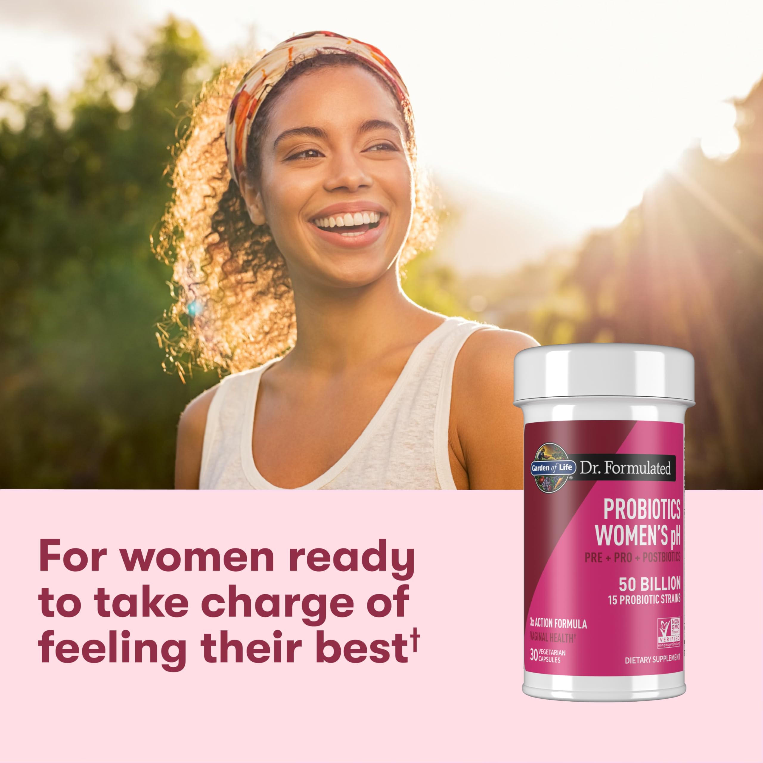 Garden of Life Dr Formulated Once Daily 3-in-1 Complete Prebiotics, Postbiotics & Probiotics for Women, PRE + PRO + POSTBIOTIC Supplement for Women’s Digestive, Immune & Vaginal Health, 30 Day Supply Garden of Life Au supplements