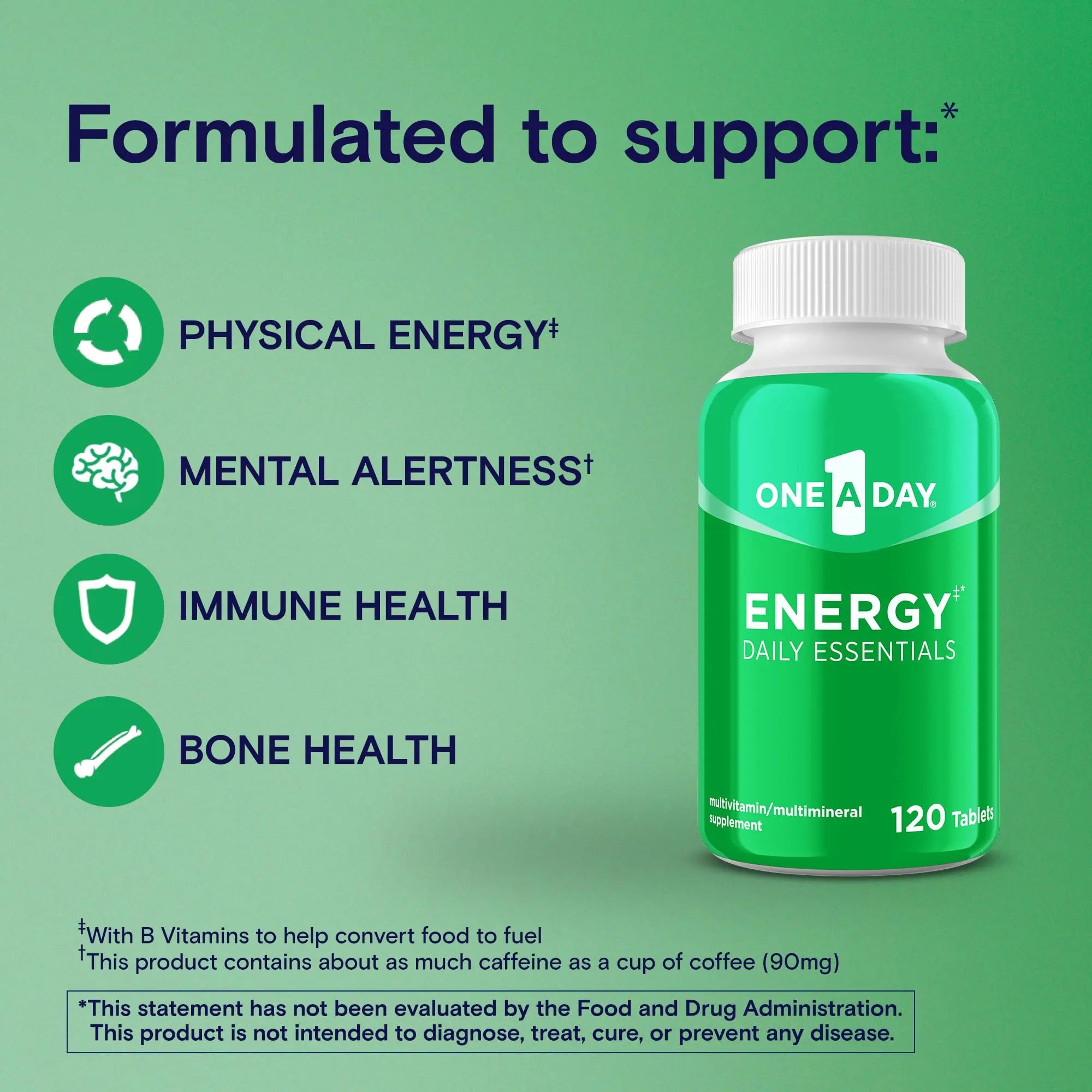 One A Day Energy Daily Essentials Multivitamin, Energy Supplement to Support Mental Alertness and Immune Health ONE A DAY Au supplements