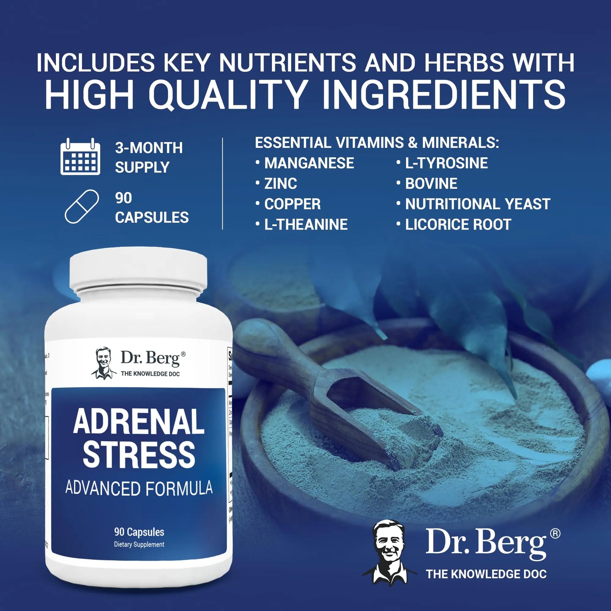 Dr. Berg’s Adrenal Stress Advanced Formula - Adrenal Support Supplements for Stress Dr. Berg Nutritionals Au supplements