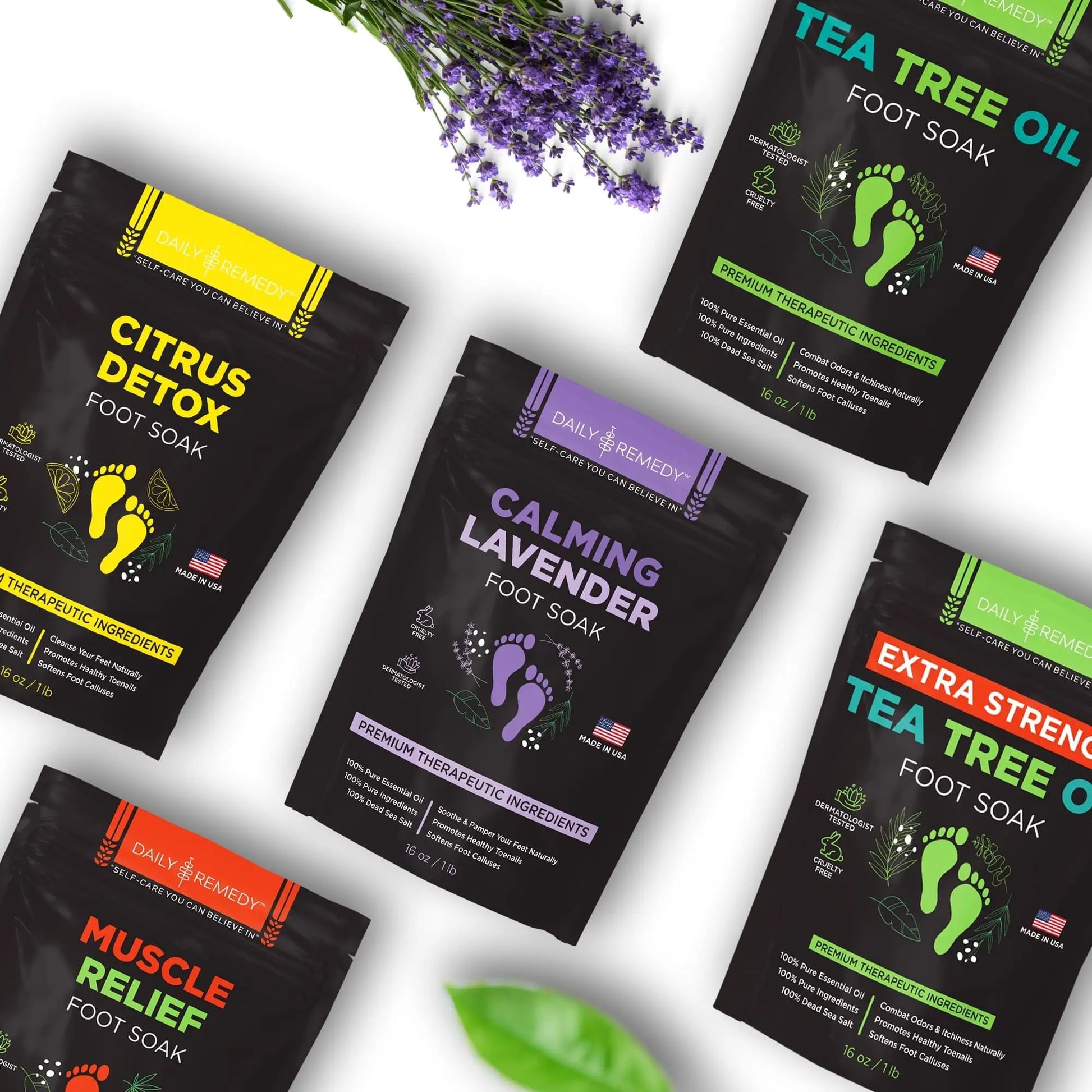 Calming Lavender Foot Soak with Epsom Salt, Made in USA, Foot Soak Soothes Sore Tired DAILY REMEDY Au supplements