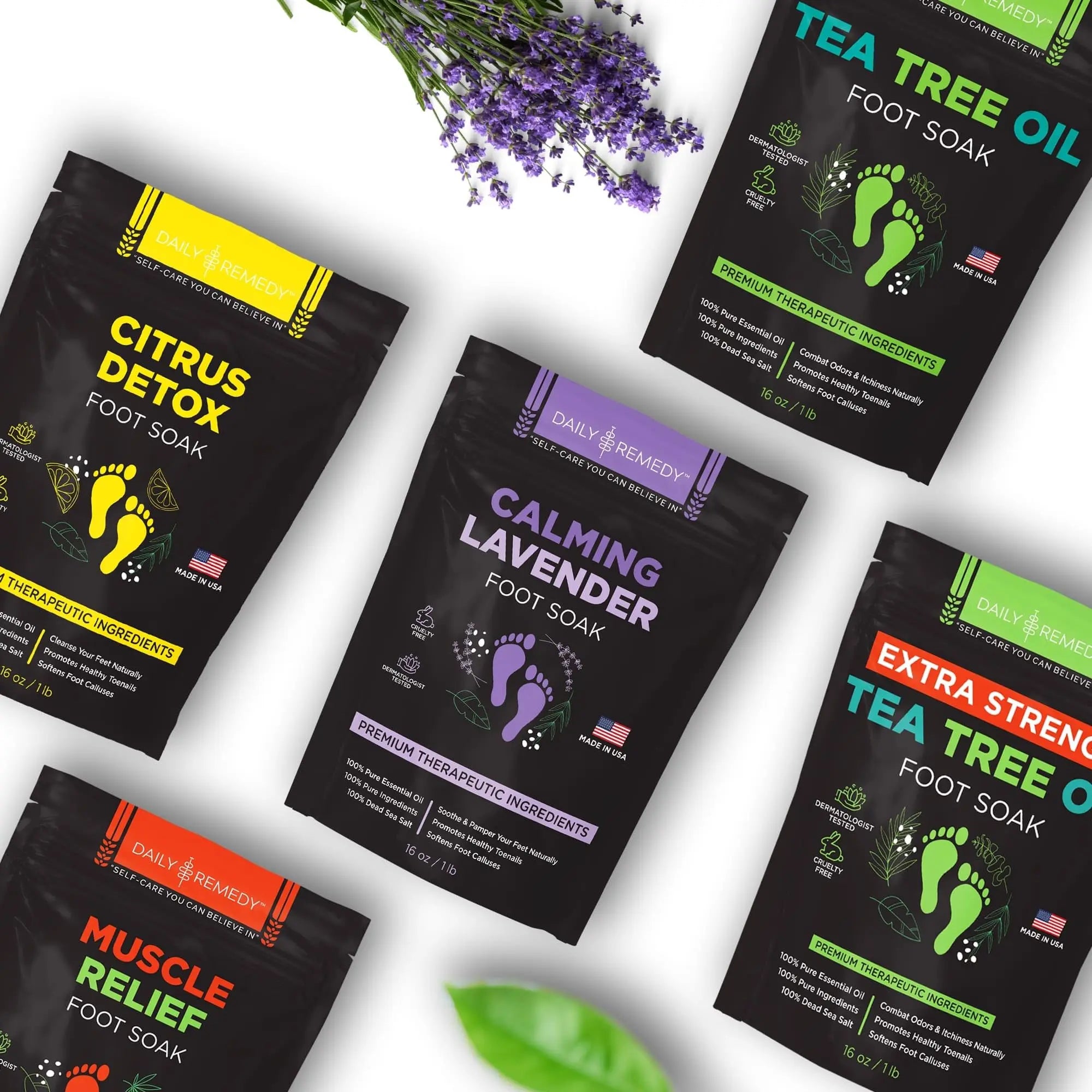 Calming Lavender Foot Soak with Epsom Salt, Made in USA, Foot Soak Soothes Sore Tired DAILY REMEDY Au supplements
