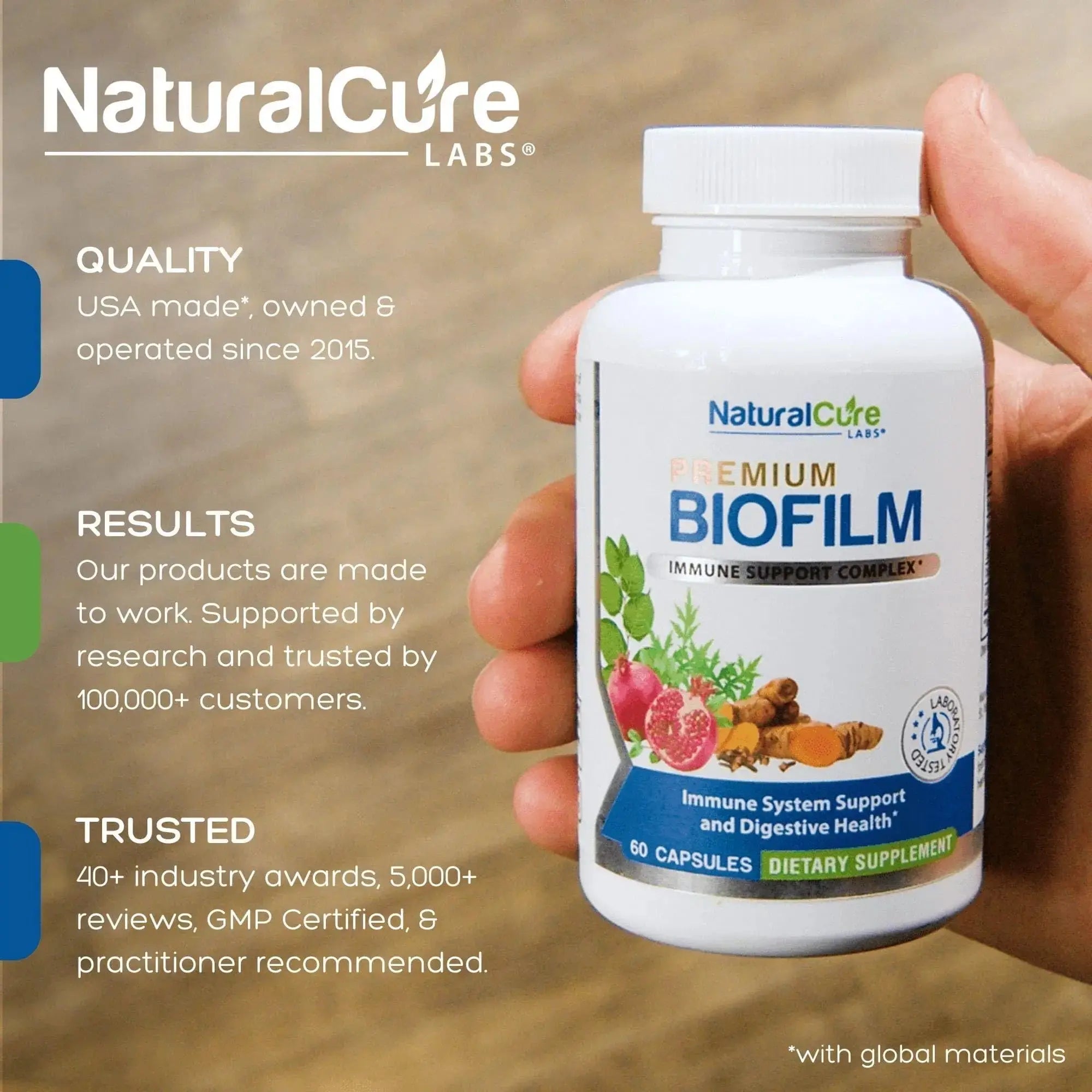 Natural Cure Labs Biofilm Complex – Premium Biofilm Formula Botanicals & Herbs | Biofilm Product for Digestion & Immune Support | Natural Cure Labs Au supplements