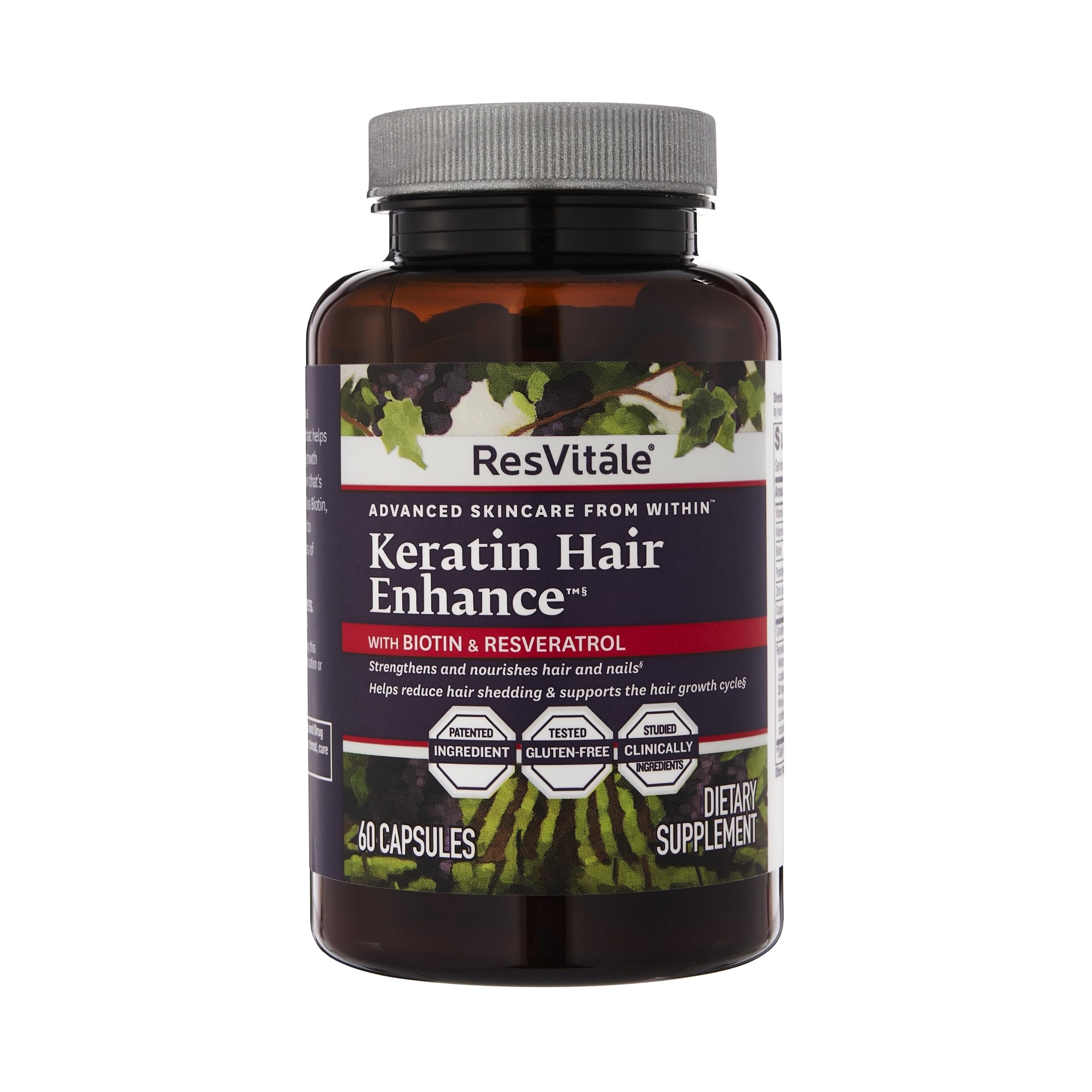 ResVitále Keratin Hair Enhance - Keratin Supplement for Hair Growth - 60 Capsules ResVitale Au supplements