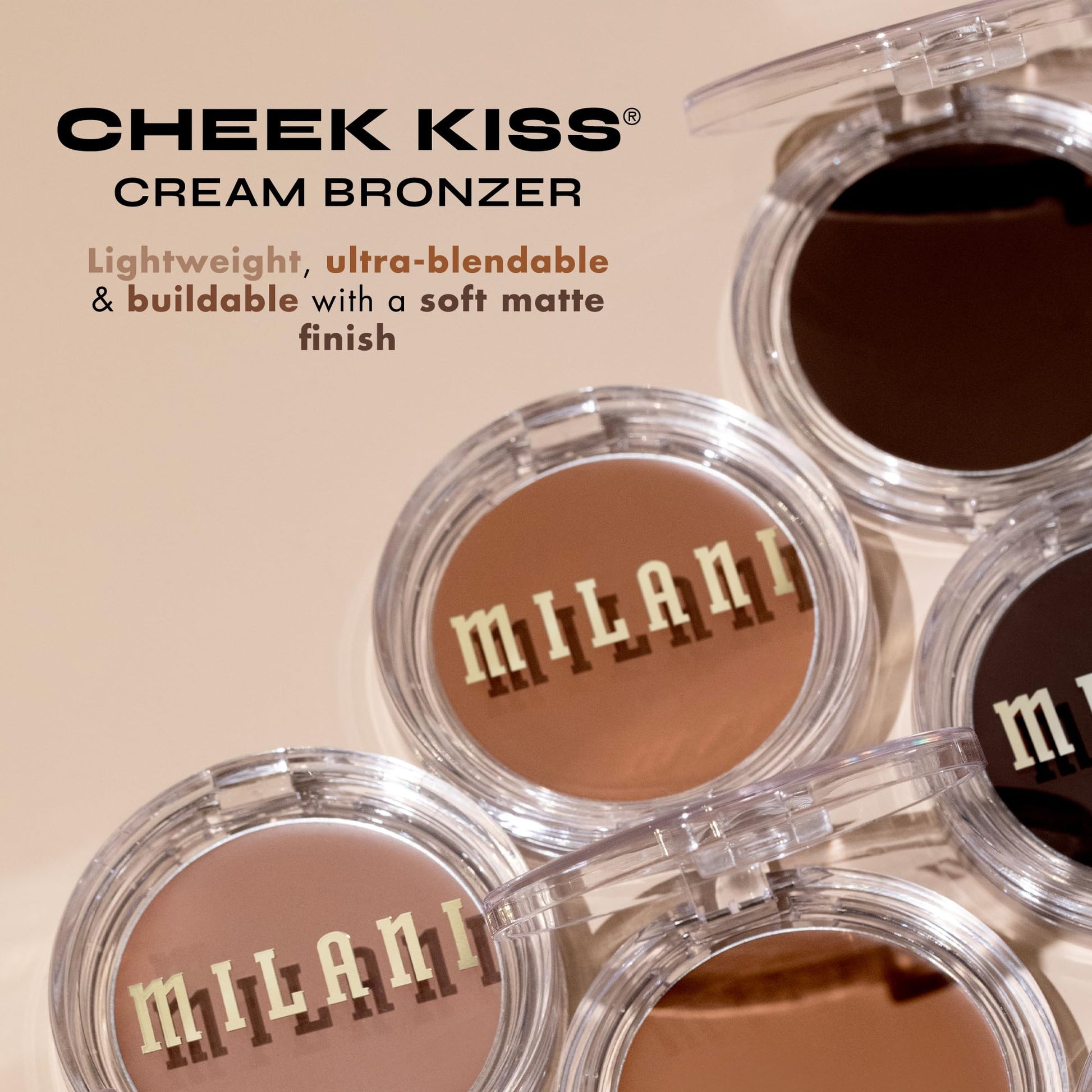 Milani Cheek Kiss Cream Bronzer, 110 - Hey Honey, Vegan & Cruelty-Free, Made in Korea, Lightweight Glow, Soft Matte Finish Milani Au supplements