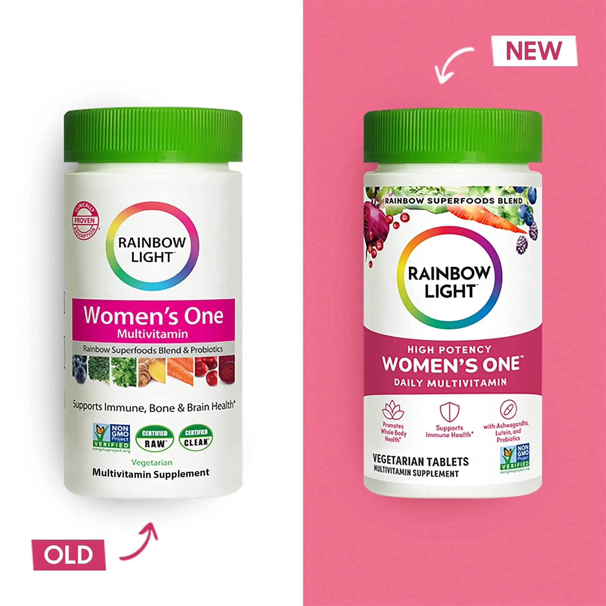 Rainbow Light Womens One High-Potency Daily Multivitamin, Womens Multivitamin Rainbow Light Au supplements