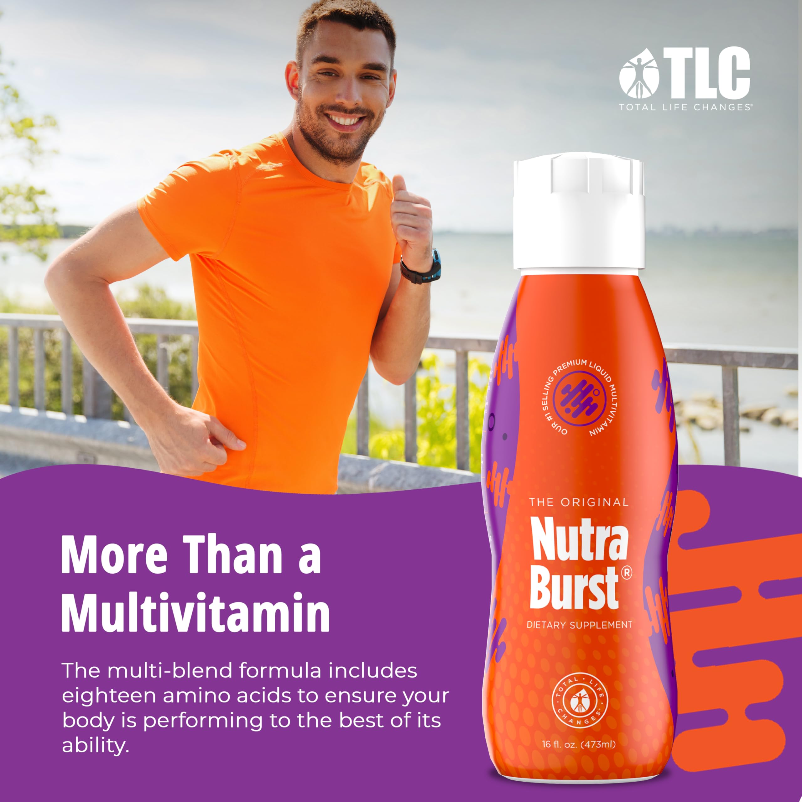 NutraBurst - Liquid Multivitamin, Daily Nutritional Support, Packed with Essential Vitamins and Minerals, 16 fl. oz NUTRA BURST Au supplements