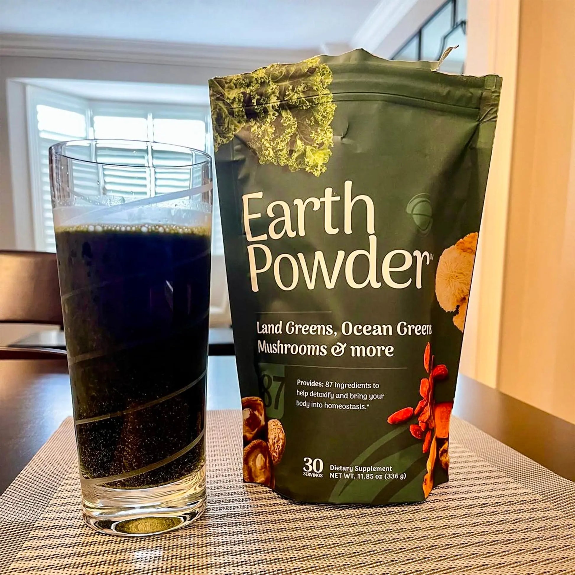 Earth Powder Daily Foundational Nutrition Supplement with 28 Greens & 10 Mushrooms | 87 Nutrients for Energy, Gut Health & Mental Clarity Earth Powder Au supplements