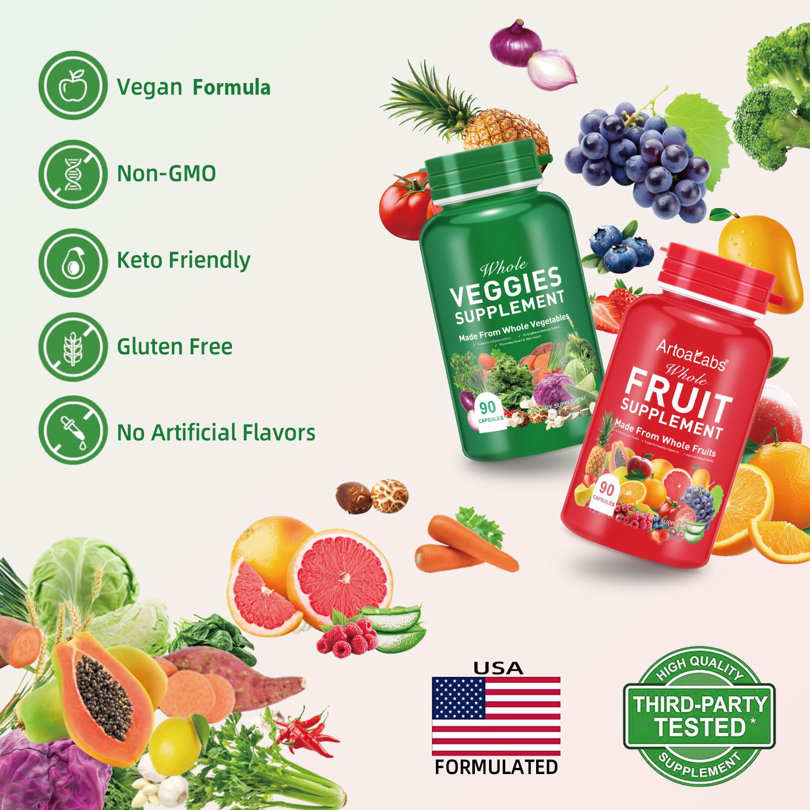 Ruduwu Fruit Capsules - 100% Whole Natural Fruits Supplements - Vitamins Supplement Dietary Nutritional Balance,Whole Food Supplement Ingredients Blended Vitamin & Mineral Ruduwu Au supplements