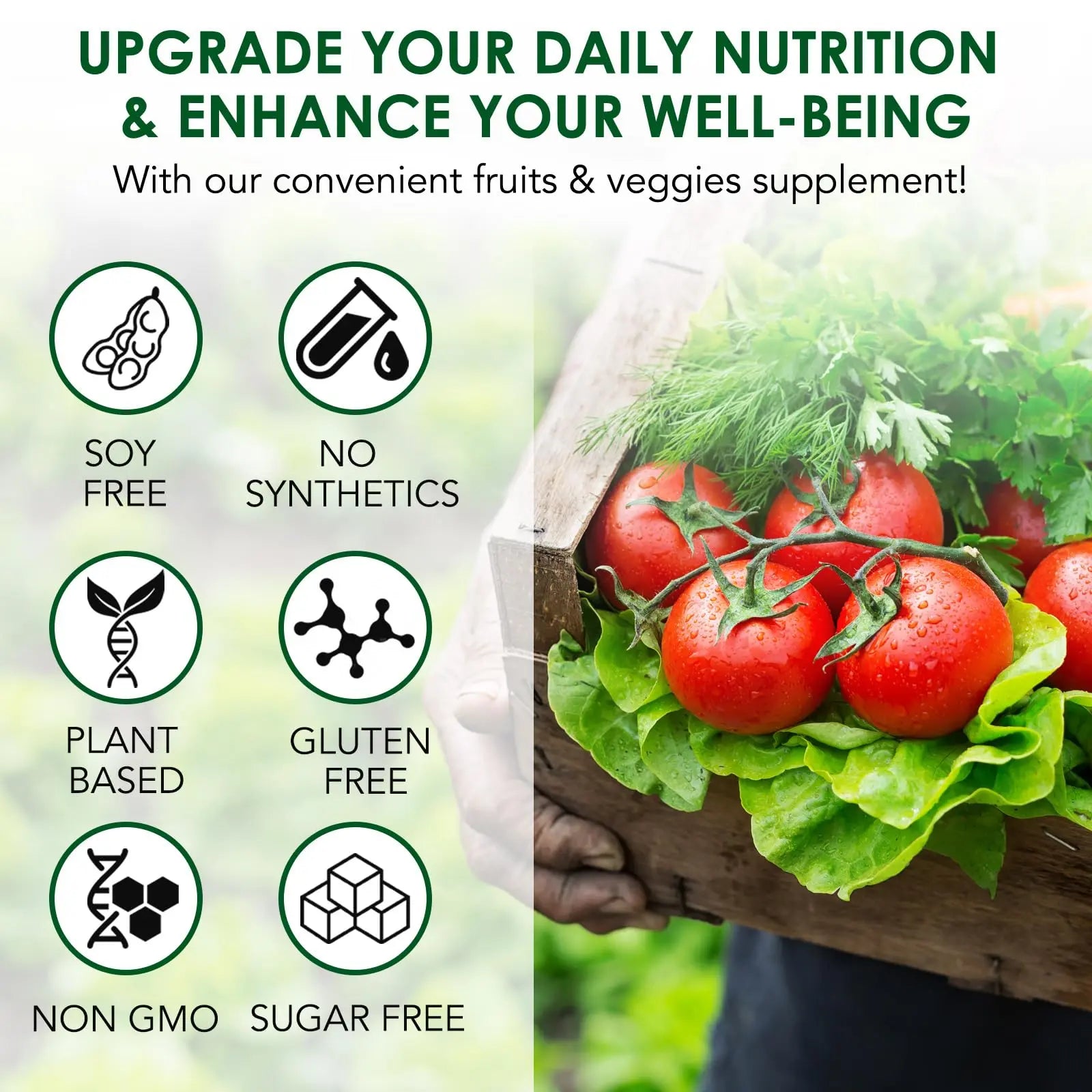 Fruit & Veggies Capsules | Daily Fruit & Vegetable Blend | 2 Bottles – 180 Vegetarian Capsules | Plant-Based Superfood Formula | Non-GMO, Gluten Free Generic Au supplements