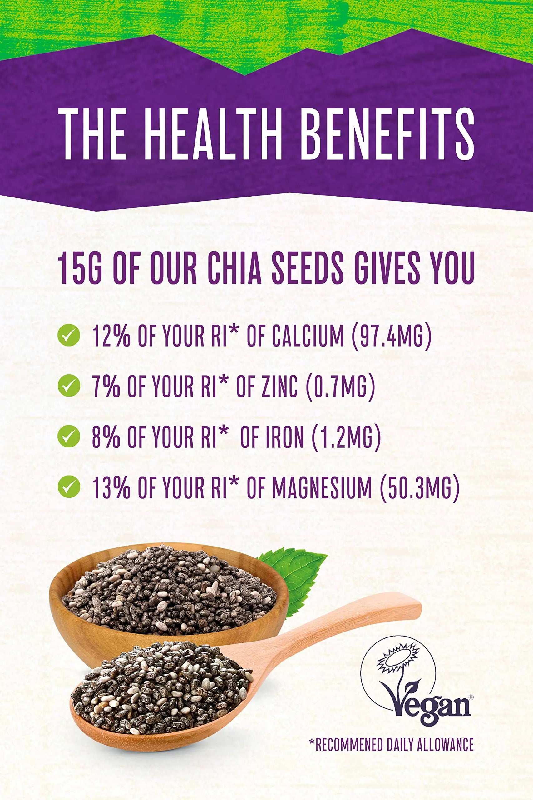 Terrafertil Nature’s Heart Chia Seeds, 1 kg Nature's Heart Au supplements