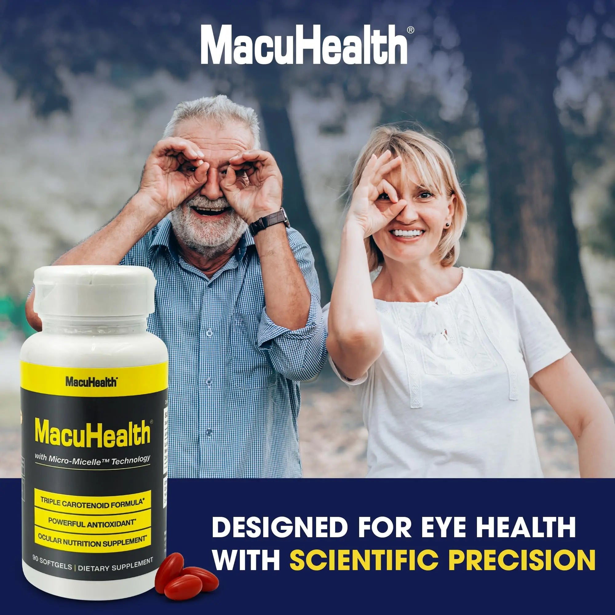 Macuhealth Triple Carotenoid Formula - Eye Vitamins for Adults - 90 Softgels, 3 Month Supply Macuhealth Au supplements