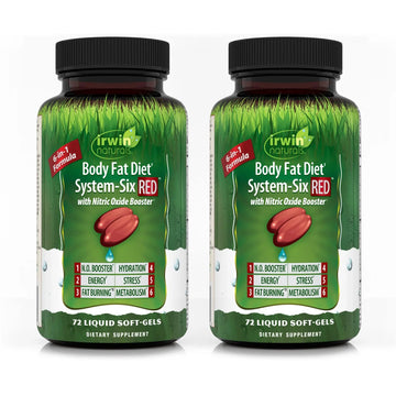 Irwin Naturals Body Fat Diet System-Six RED - 72 Liquid Soft-Gels, Pack of 2 - 6-in-1 Formula Irwin Naturals Au supplements