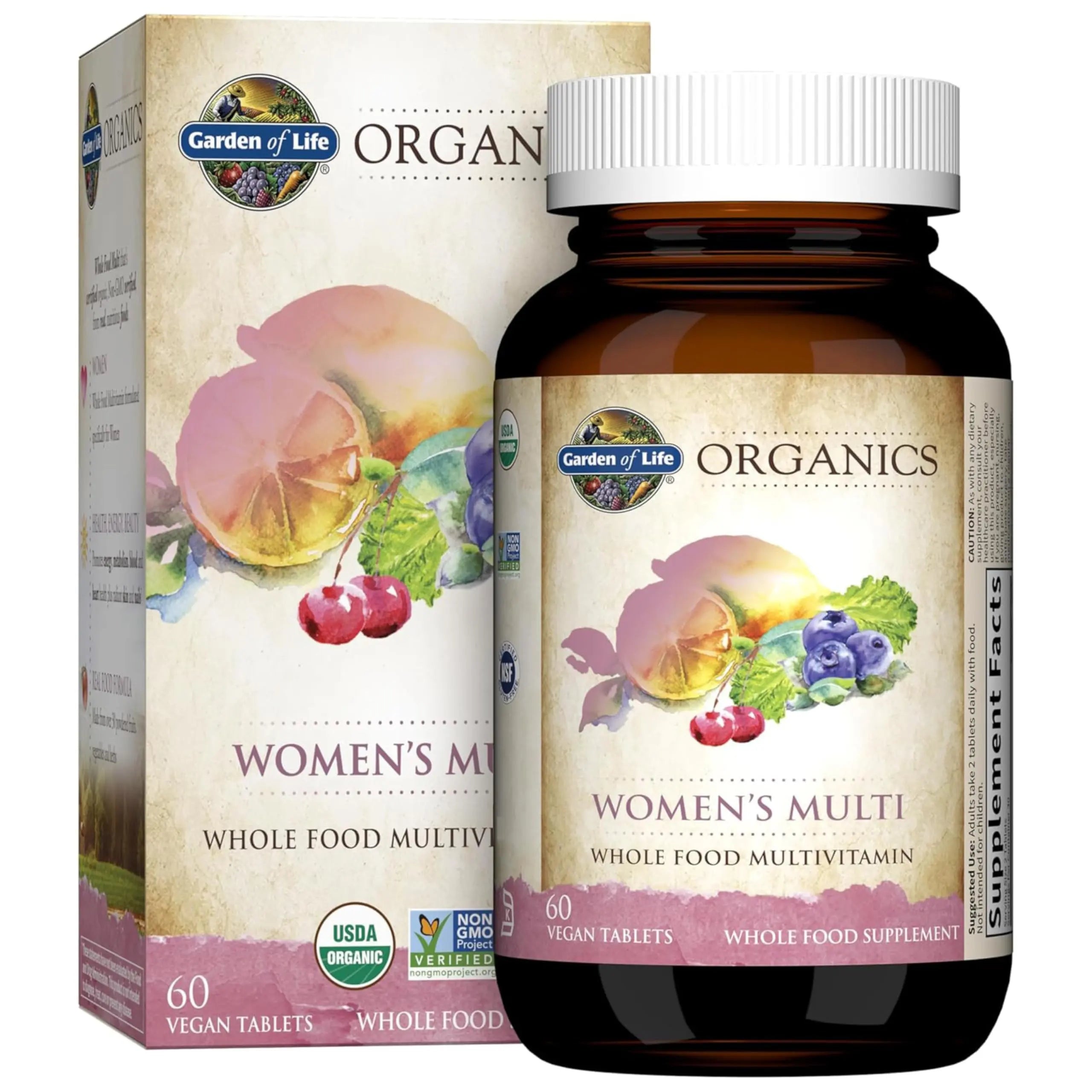 Garden of Life Organics Organic Multivitamin for Women - Womens Multi with Vitamin C, D, Folate, B6, B12, Biotin, Iron Garden of Life Au supplements